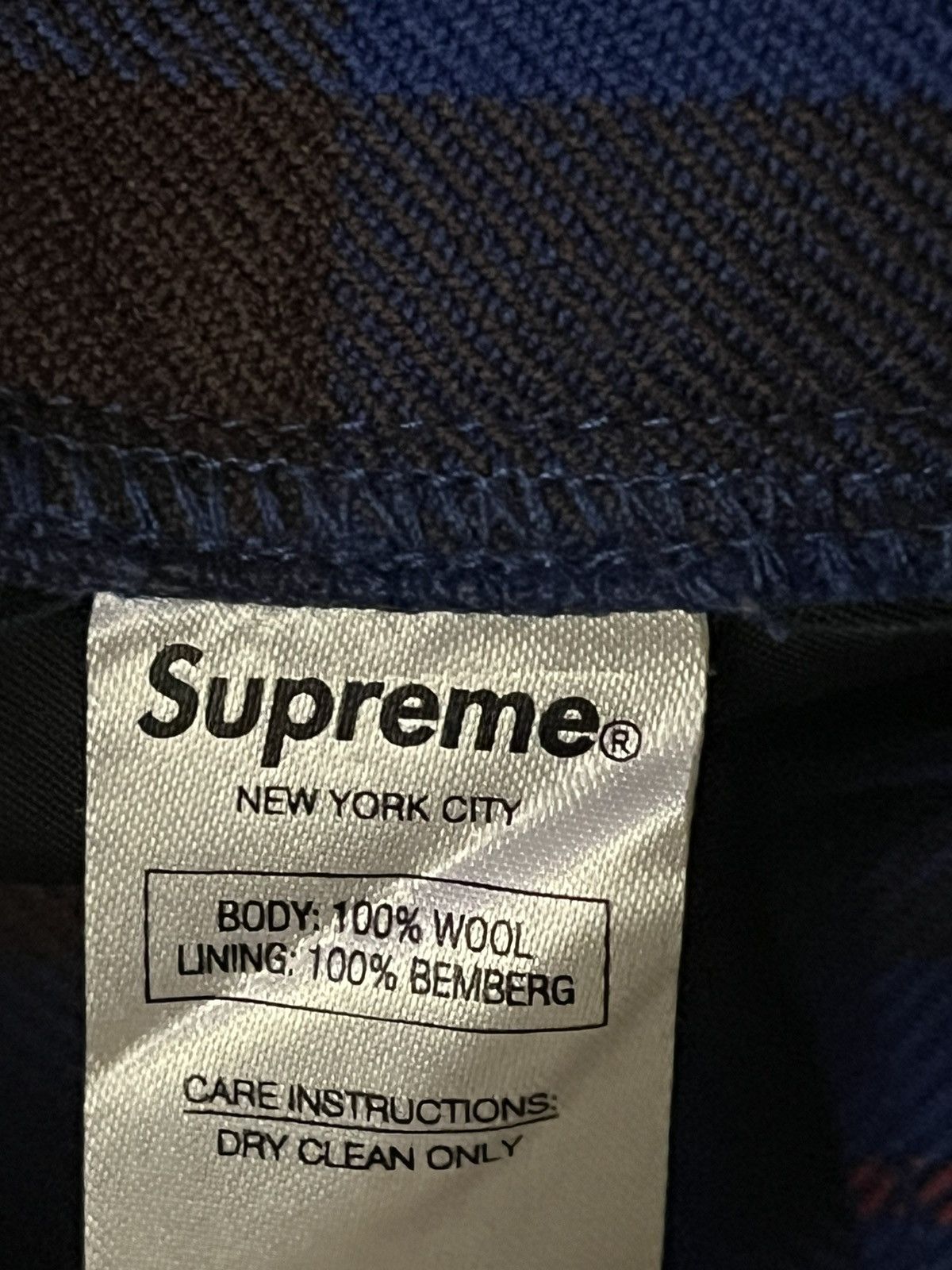 Supreme x CDG Shirt Plaid pants