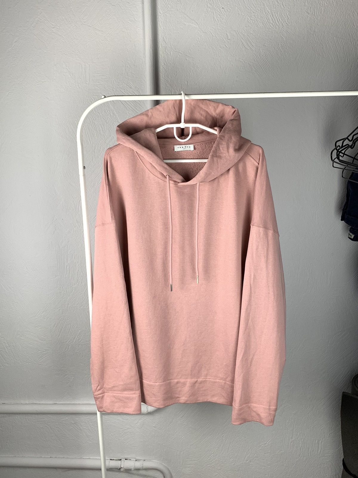 Sandro Sandro Pink Hoodie Oversized Hoodie Sandro Cotton L Size Size L / US 10 / IT 46 - 1 Thumbnail