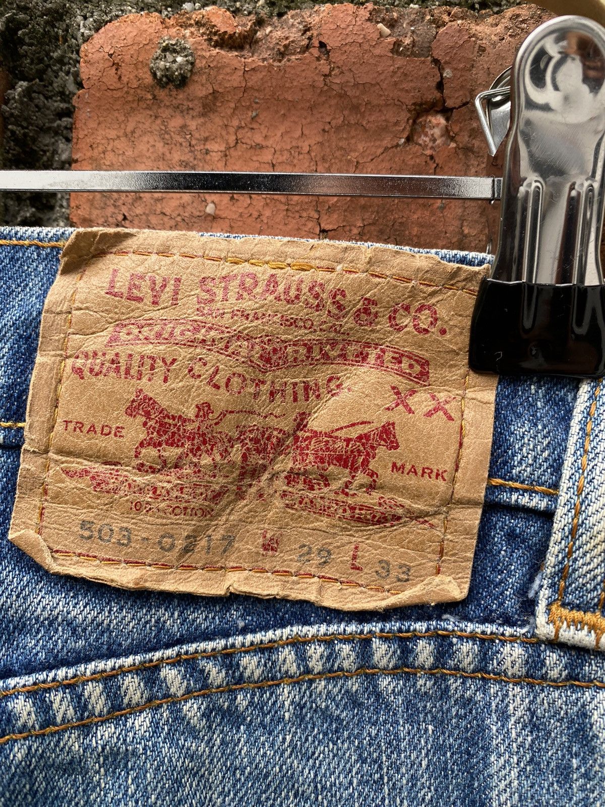 Levi's × Levi's Vintage Clothing × Vintage W29x30 vintage levi's 503-217 Size 29" - 4 Thumbnail