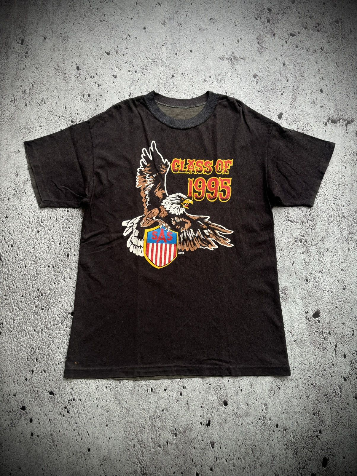 Harley Davidson Vintage 1995 Sas gina Tshirt Size US L / EU 52-54 / 3 - 1 Thumbnail