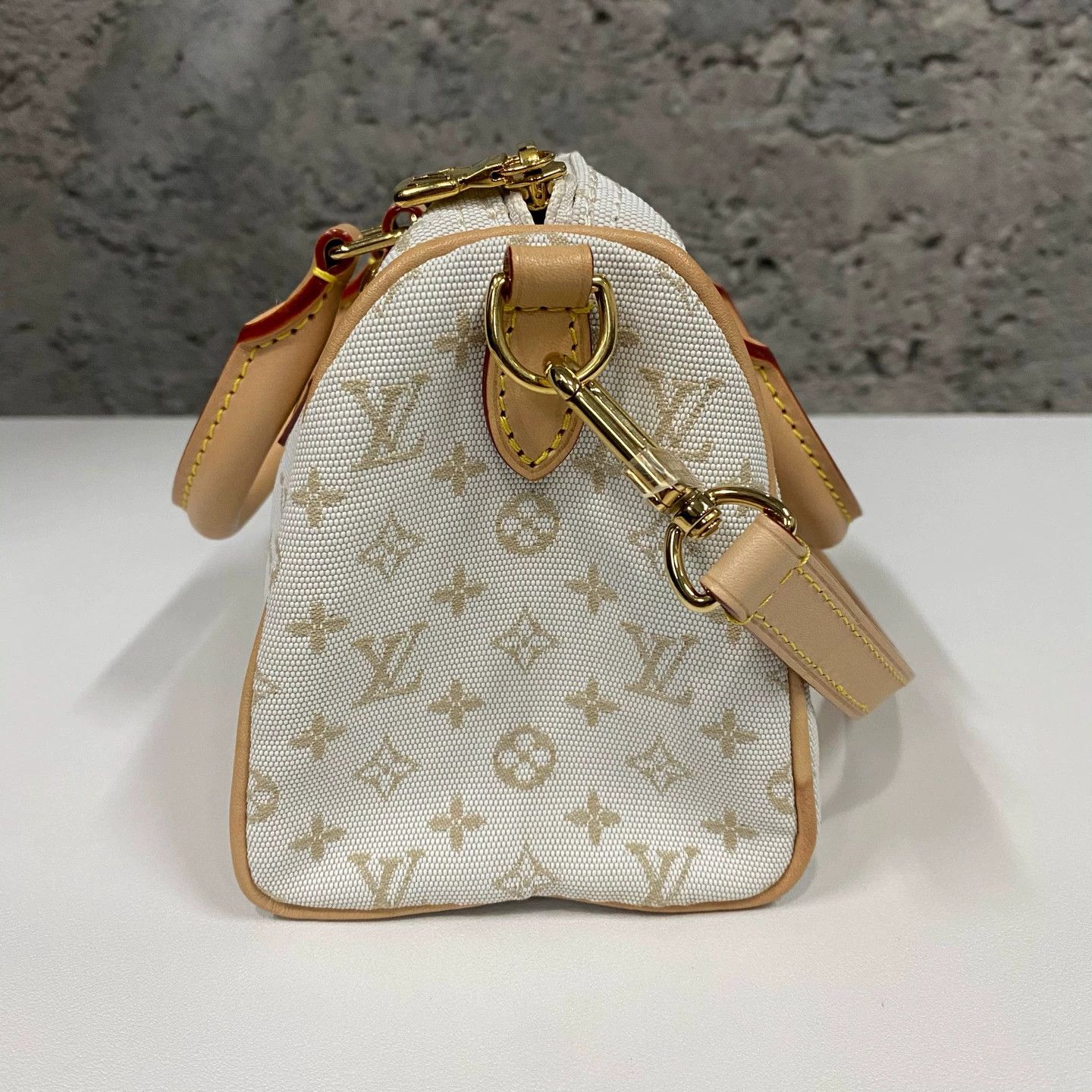 Louis Vuitton LV Speedy Pillow Bag white denim Size ONE SIZE - 4 Thumbnail