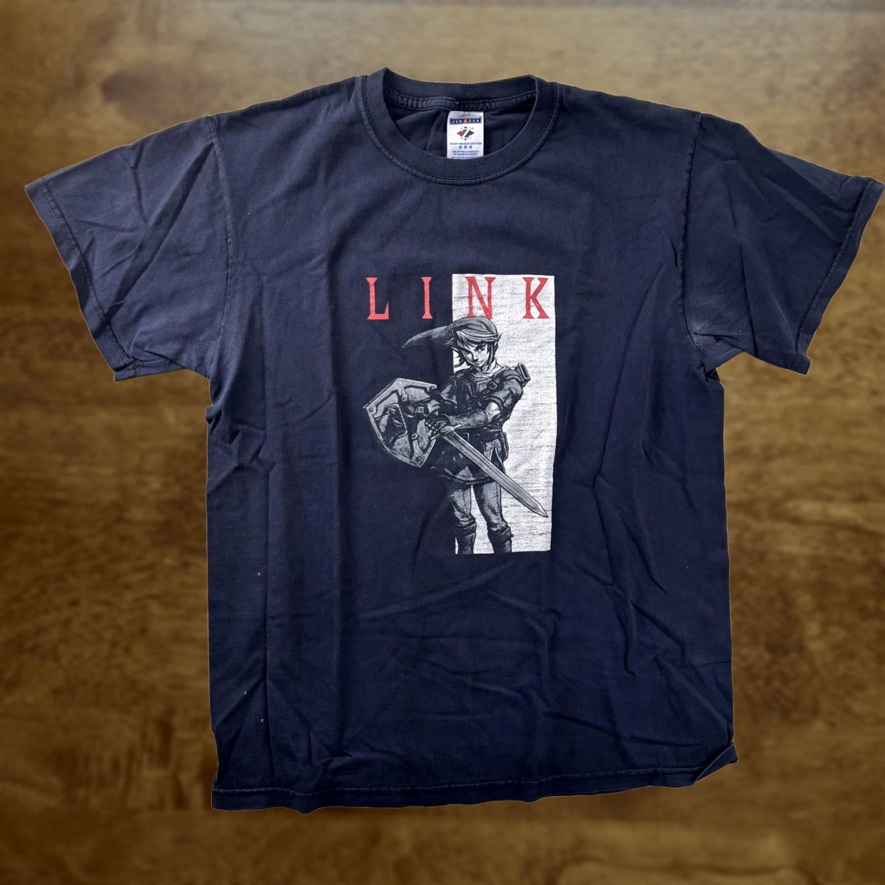 Jerzees Legend Of Zelda Link Shirt Mens Medium Black Graphic Tee T-Shirt Game Nintendo Size US M / EU 48-50 / 2 - 1 Thumbnail