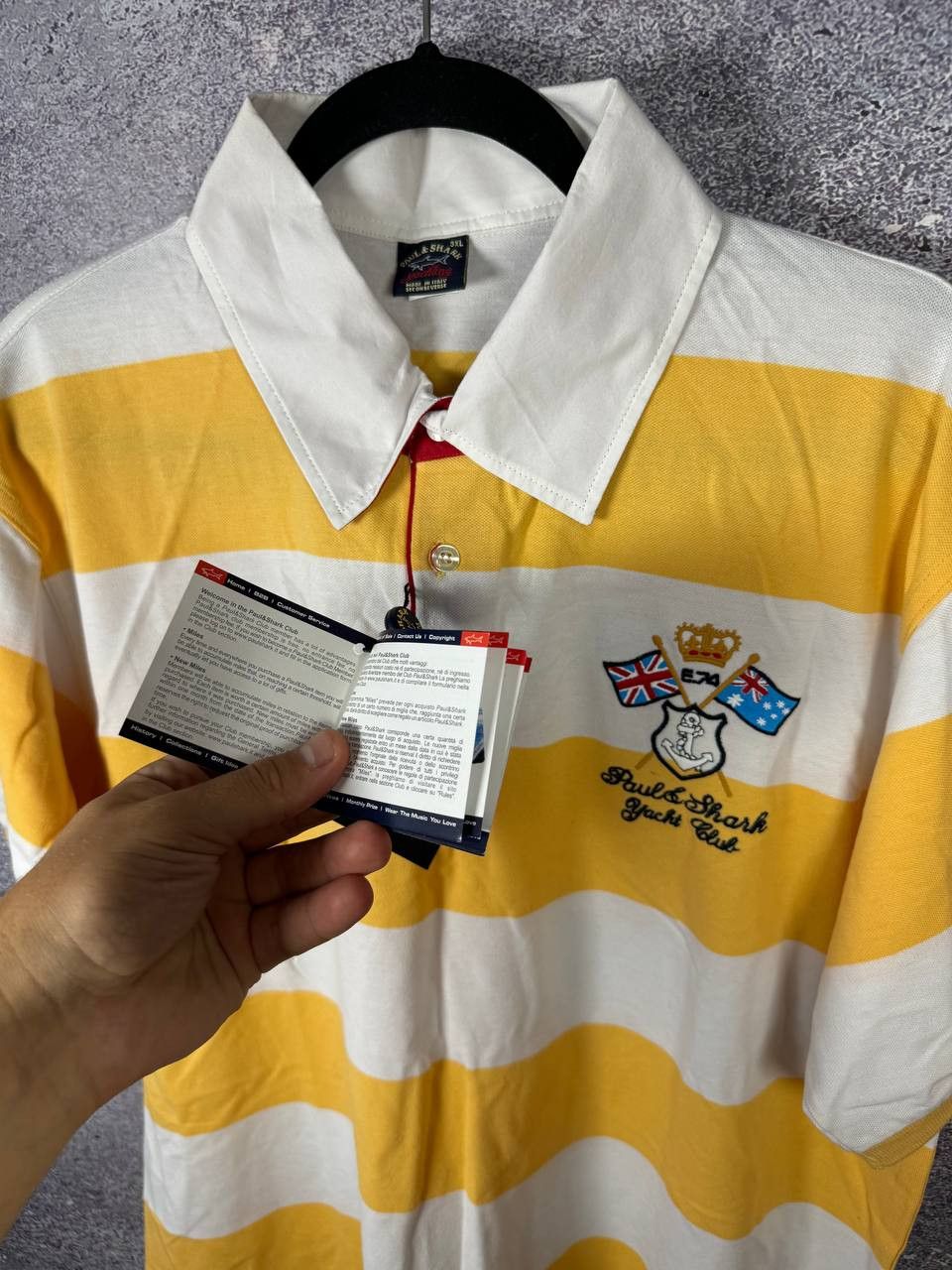 Paul & Shark NWT Paul & Shark Newport Yachting Stripped Polo 3XL Size Size US XXL / EU 58 / 5 - 9 Thumbnail