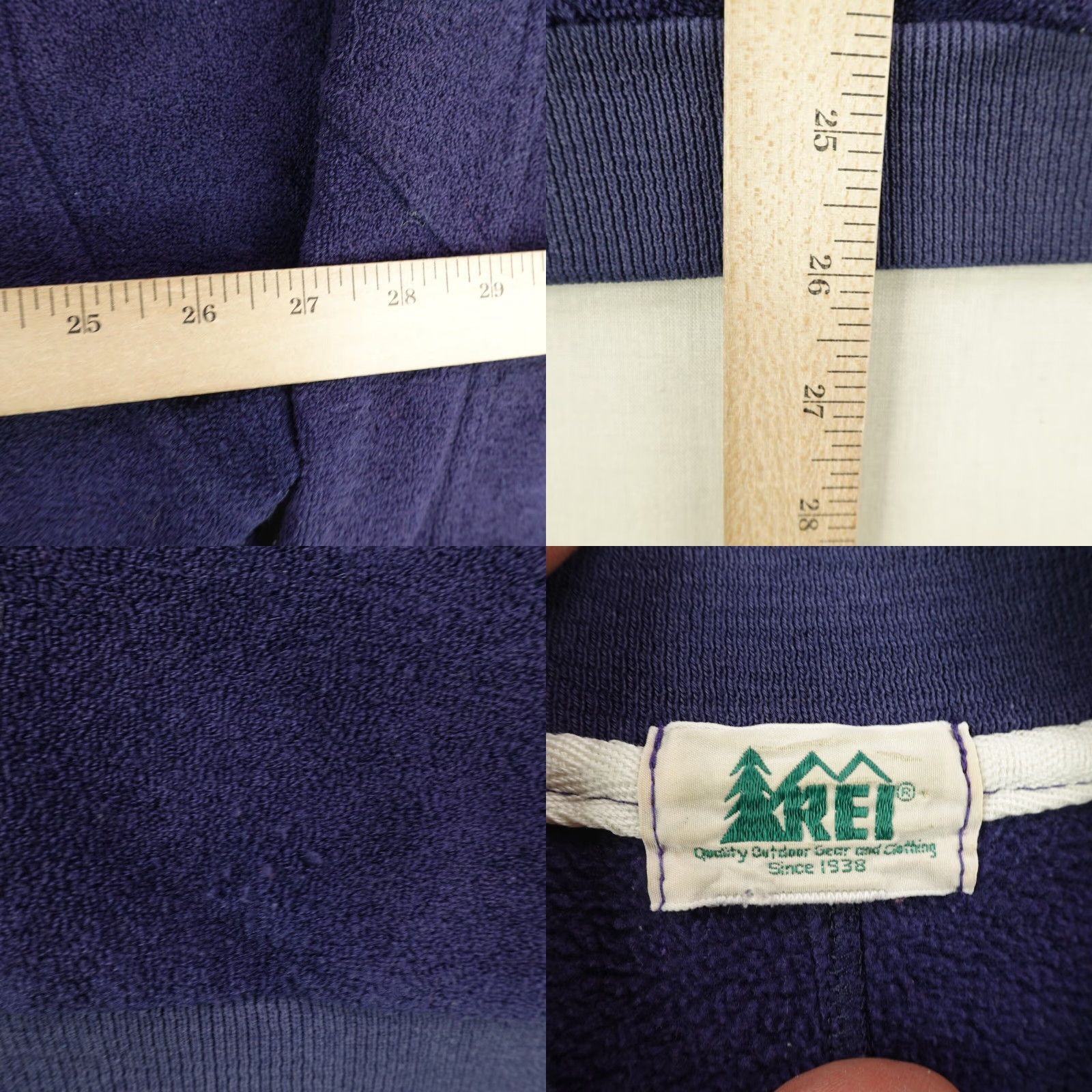 Vintage VINTAGE REI Sweater Mens XL Blue Towel Terry Pullover 1/4 Zip Outdoors 90s Mens XL Blue 90s REI Sweater Pullover Zippered Knit Shirt Size US XL / EU 56 / 4 - 8 Thumbnail