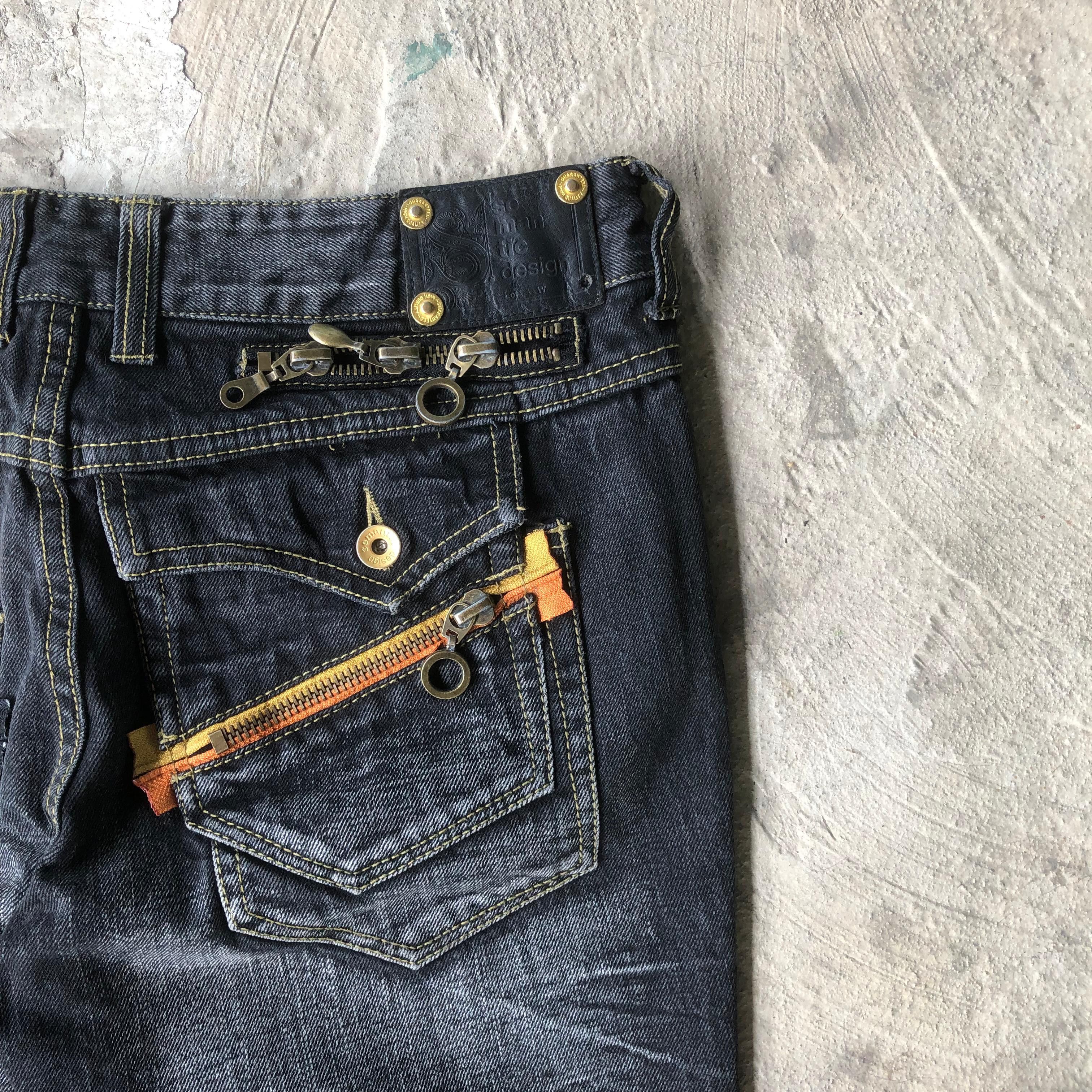 If Six Was Nine × Le Grande Bleu (L.G.B.) × semanticdesign Semantic Design Multi Zipper Machine Flared Size US 32 / EU 48 - 3 Thumbnail