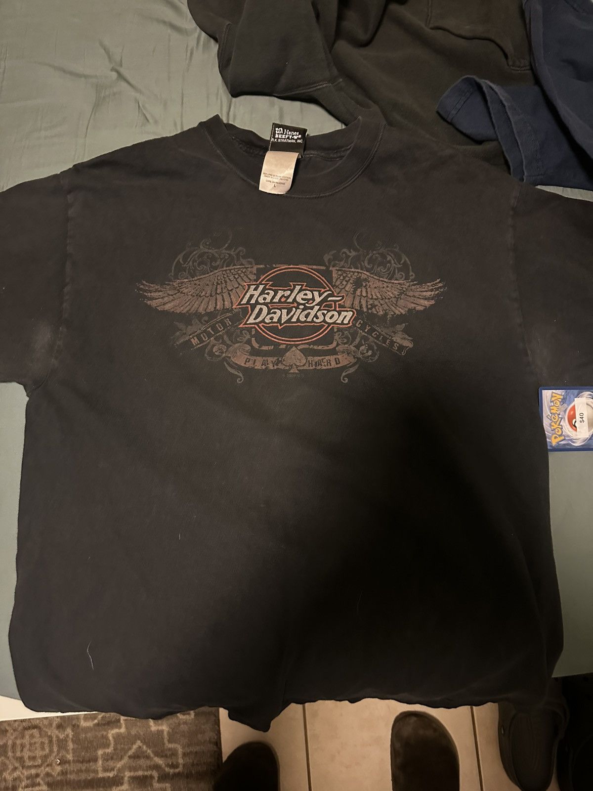 Harley Davidson × Vintage Harley Davidson Fairbanks, Alaska Vintage Black T-Shirt Size US L / EU 52-54 / 3 - 1 Thumbnail