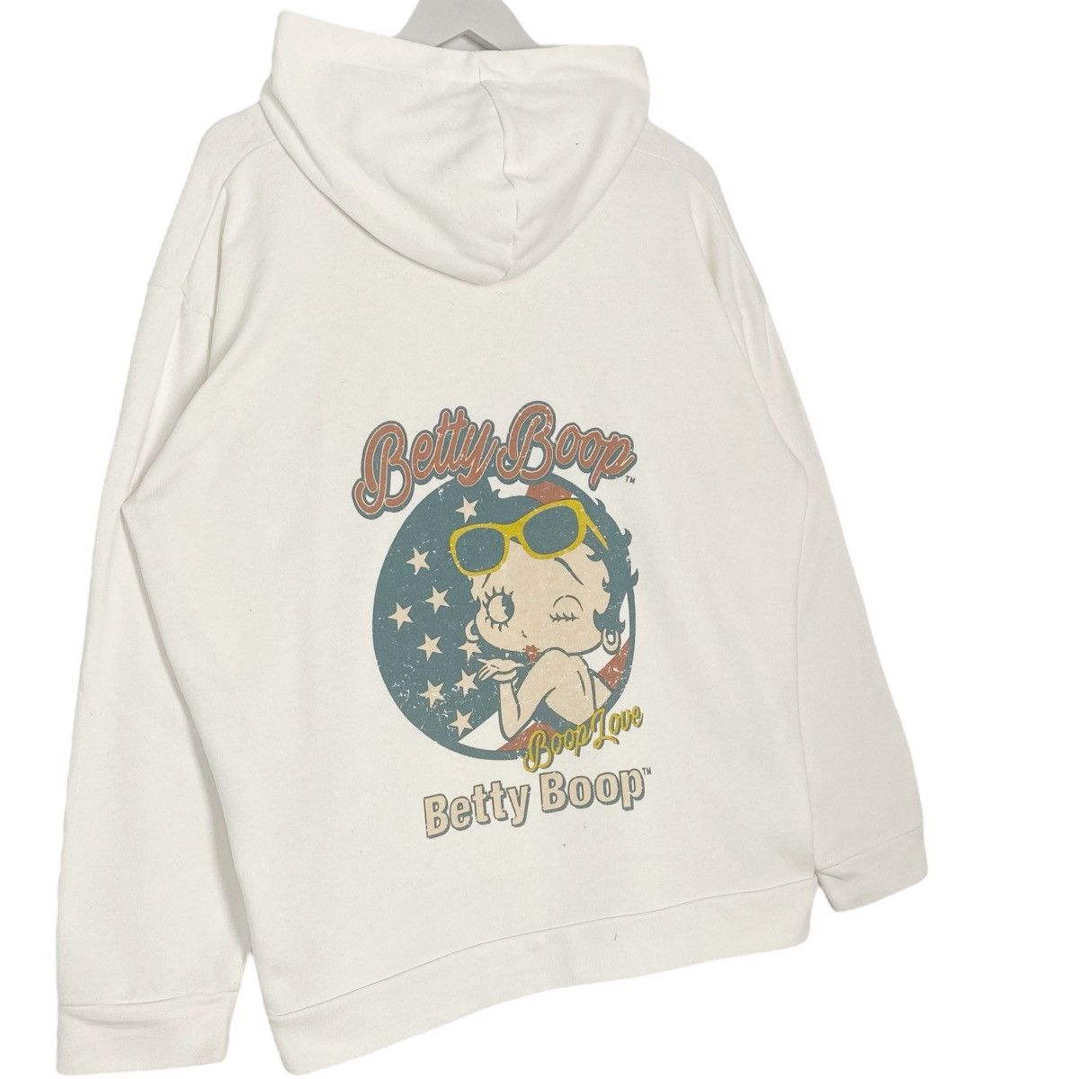 Vintage Vintage Betty Boop Printed Hoodie Sweater White Size L Size L / US 10 / IT 46 - 5 Thumbnail
