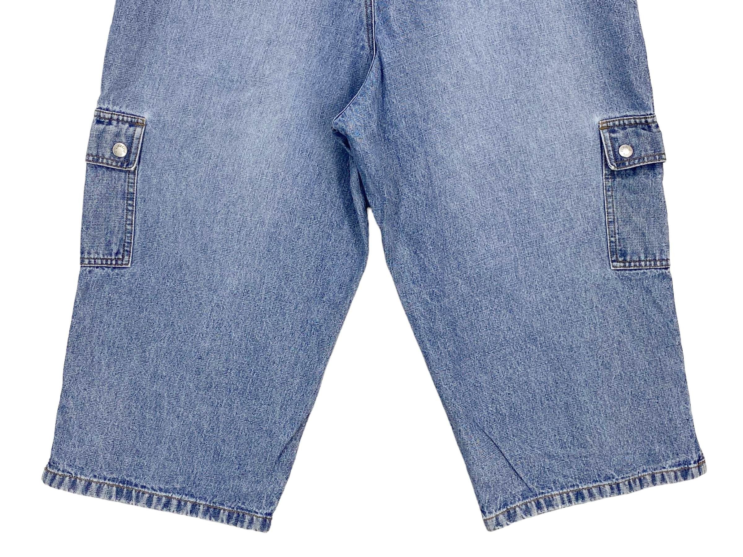 Lee Vintage Lee Riveted Denim Shorts Light Blue 90s Streetwear Size US 29 - 8 Thumbnail