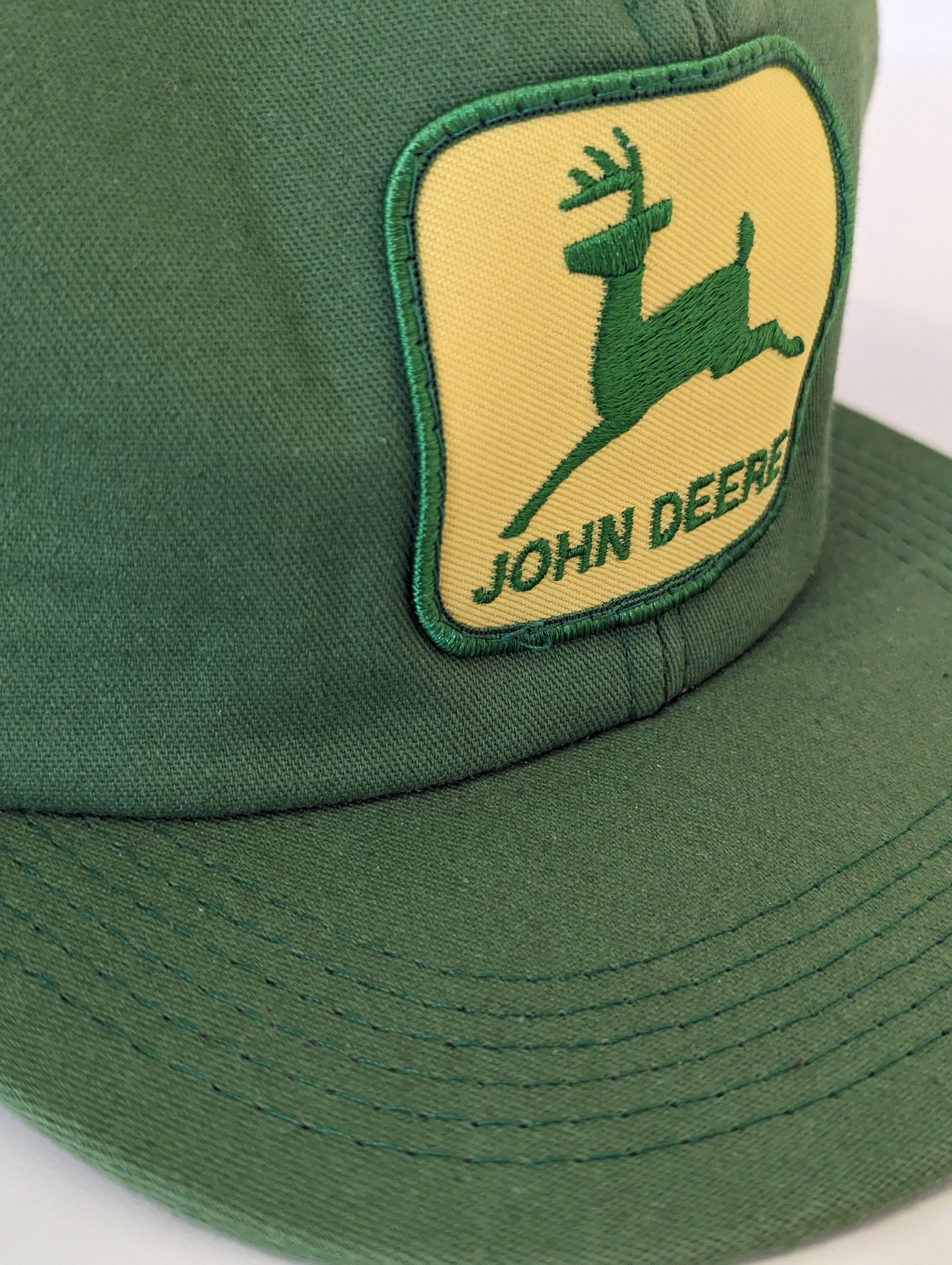 John Deere Vintage Rare John Deer Patch Snapback Trucker Hat Size ONE SIZE - 5 Thumbnail
