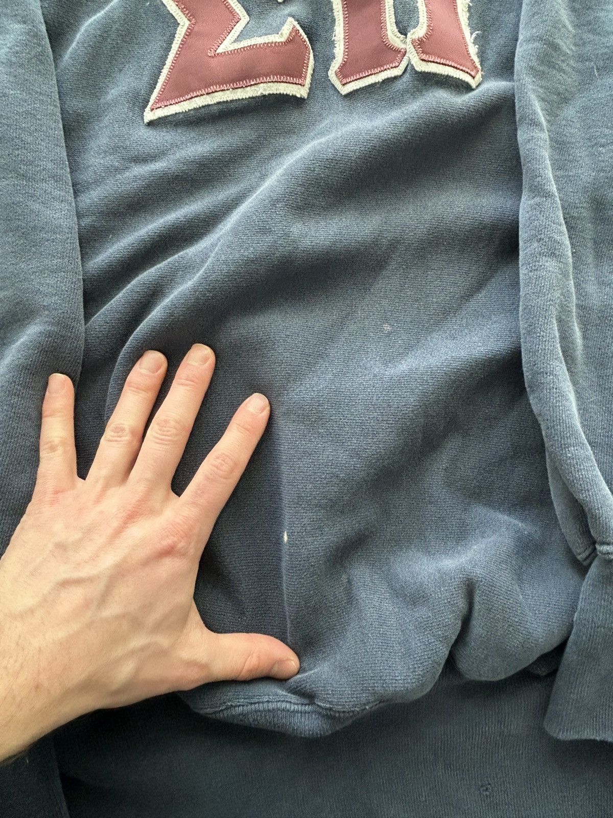 Champion Vintage 80s Champion Reverse Weave Fraternity Faded Worn In Size US XL / EU 56 / 4 - 6 Thumbnail