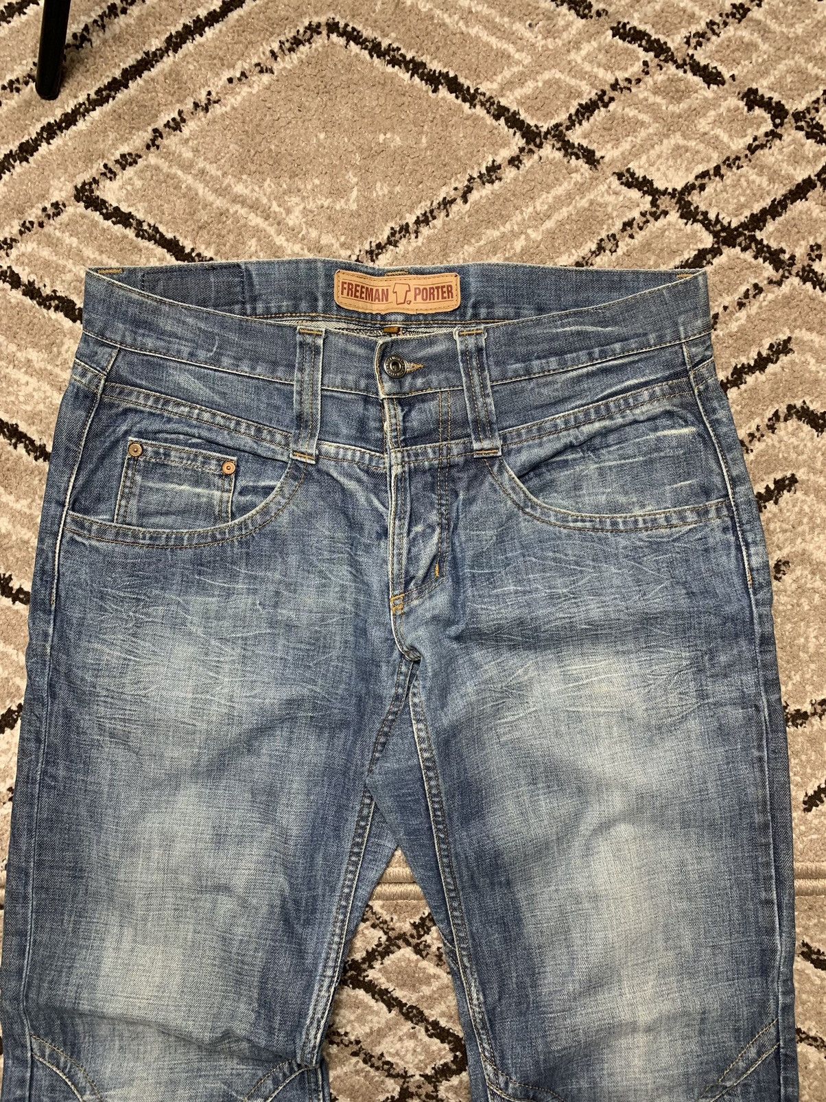 Freeman T. Porter × If Six Was Nine × Japanese Brand Vintage 90's Style Freeman T. porter Distressed Jeans Size US 34 / EU 50 - 5 Thumbnail