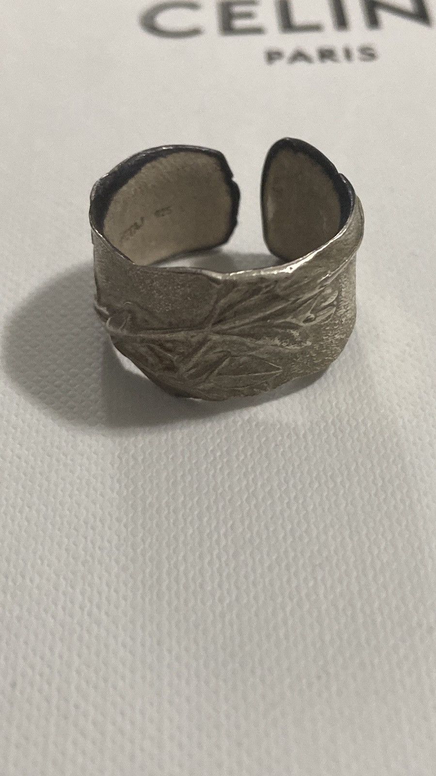 DETAJ Detaj x Uma Wang Thyme Large Silver Adjustable Ring Size ONE SIZE - 1 Thumbnail
