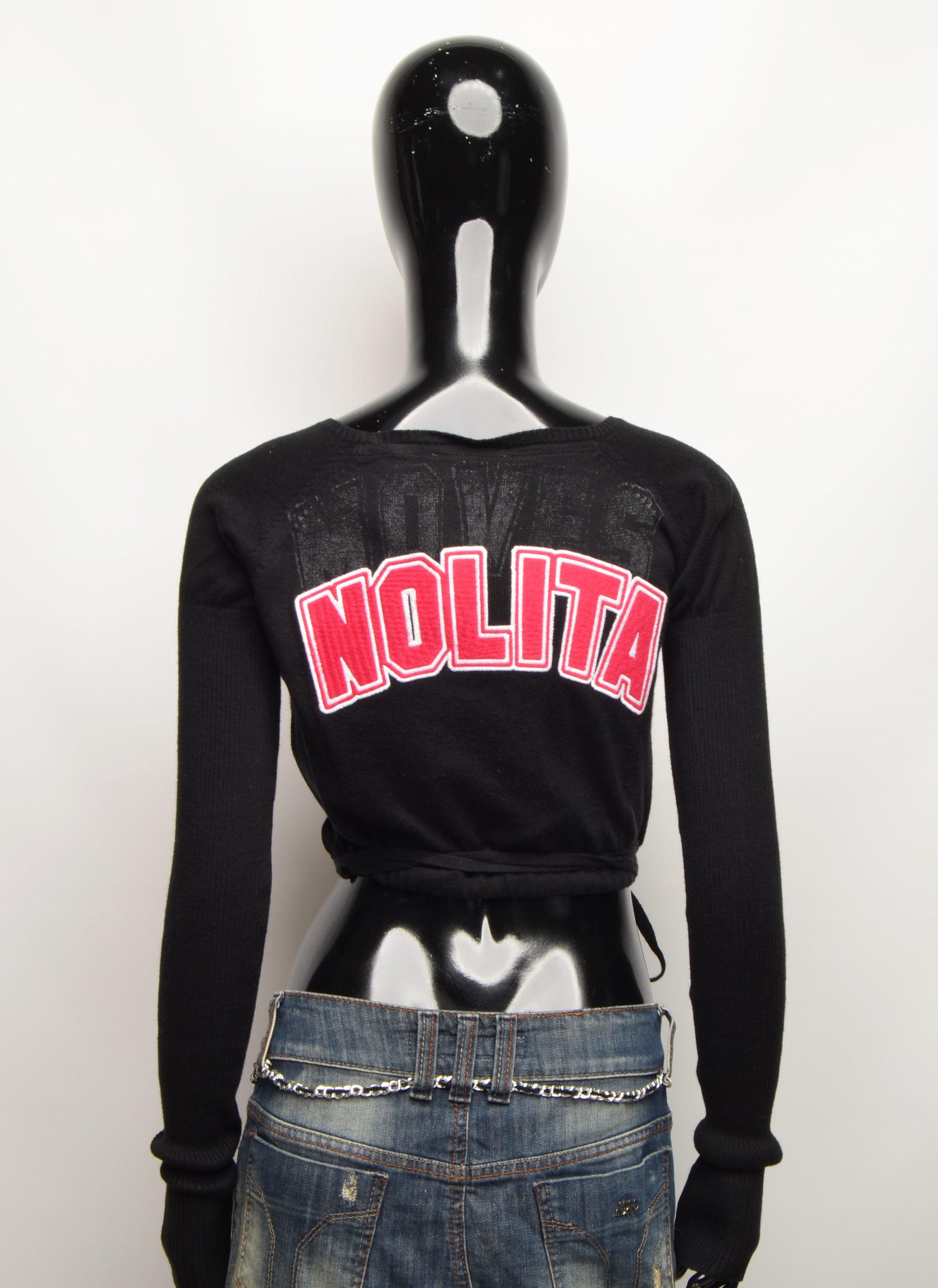 Vintage Nolita North Little Italy Y2K Cropped Wrap Cardigan Size M / US 6-8 / IT 42-44 - 1 Thumbnail