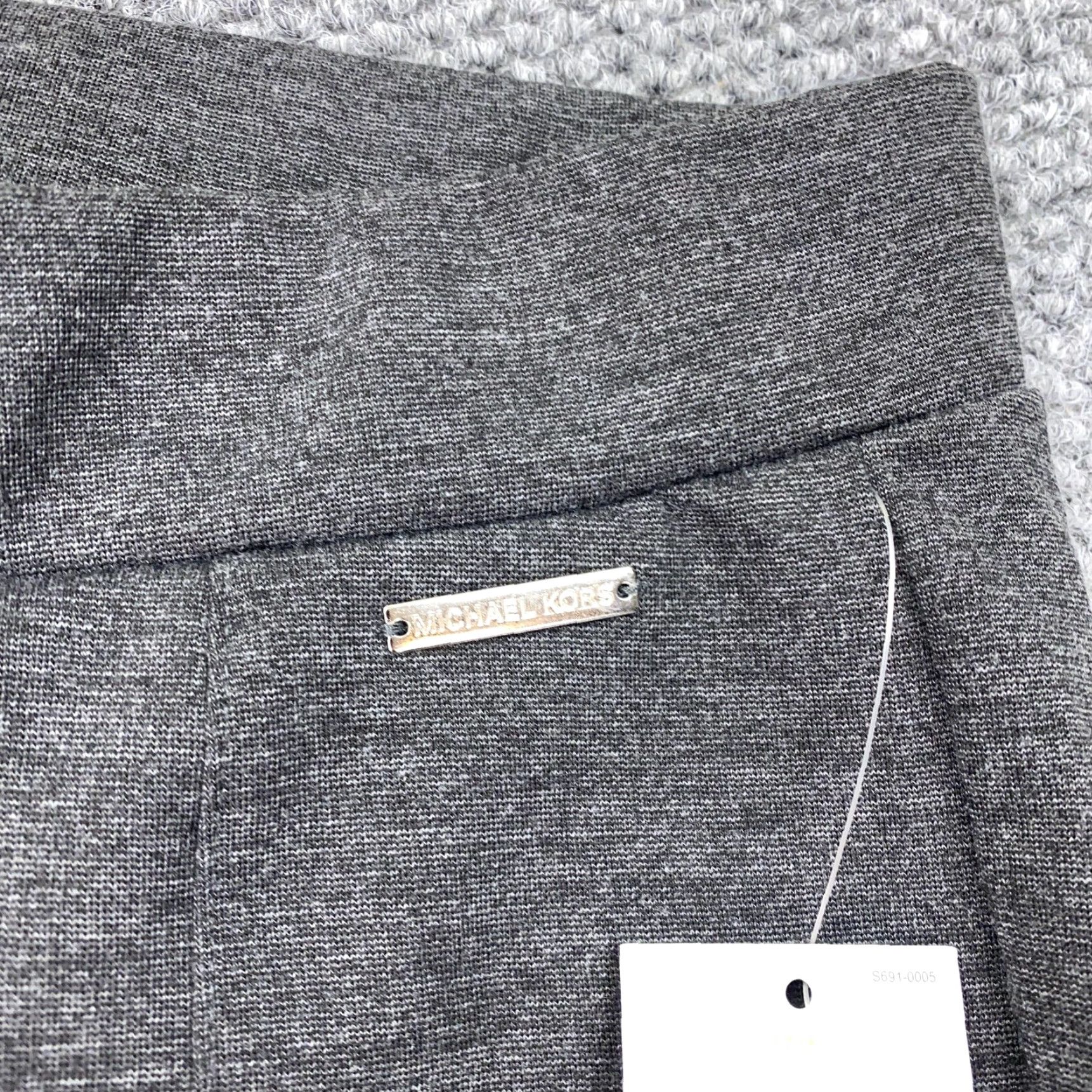 Michael Kors Michael Kors Pants Womens Small Gray Ponte Pull On Slim Leg QH83B801WL Size 28" / US 6 / IT 42 - 5 Thumbnail