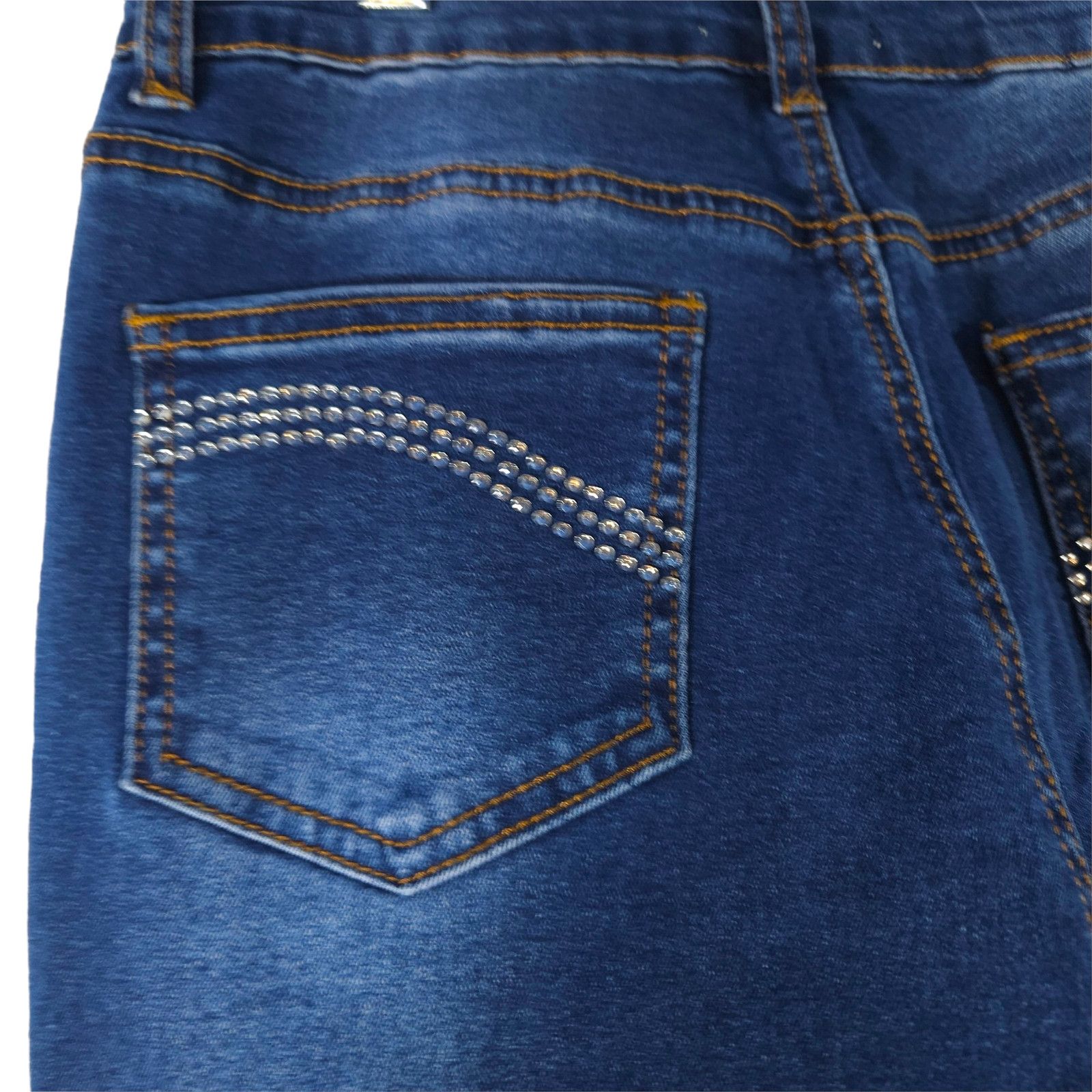 Other EUC Bamboo Juniors High Waist Flare Jeas Sz. 11x30 Dark Wash Size 28" / US 6 / IT 42 - 4 Thumbnail