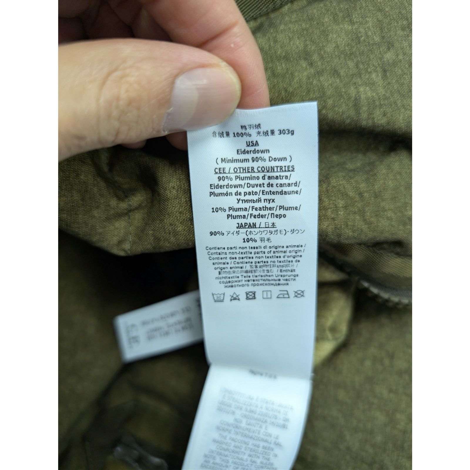 C.P. Company o1rshd1 Co-Ted Goggle down jacket in olive green Size US S / EU 44-46 / 1 - 17 Thumbnail