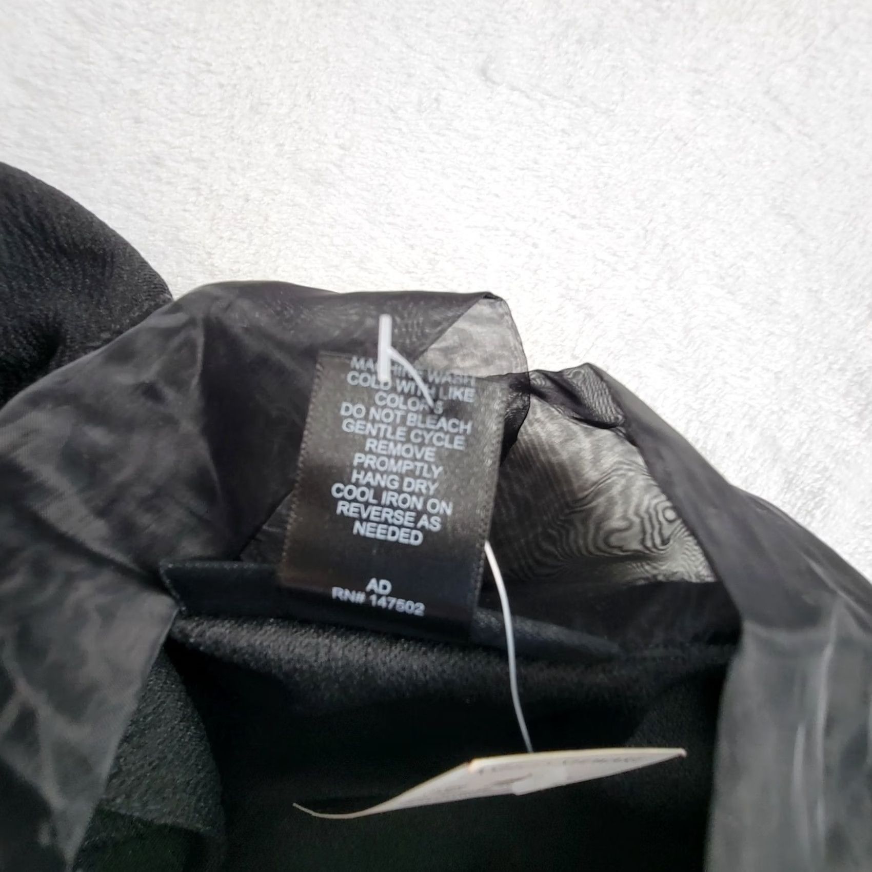 Vintage Ashley Stewart Dress Organza Puff Sleeve Tie Neck Black Size 16 Stretch New Size XXL / US 16-18 / IT 52-54 - 4 Thumbnail