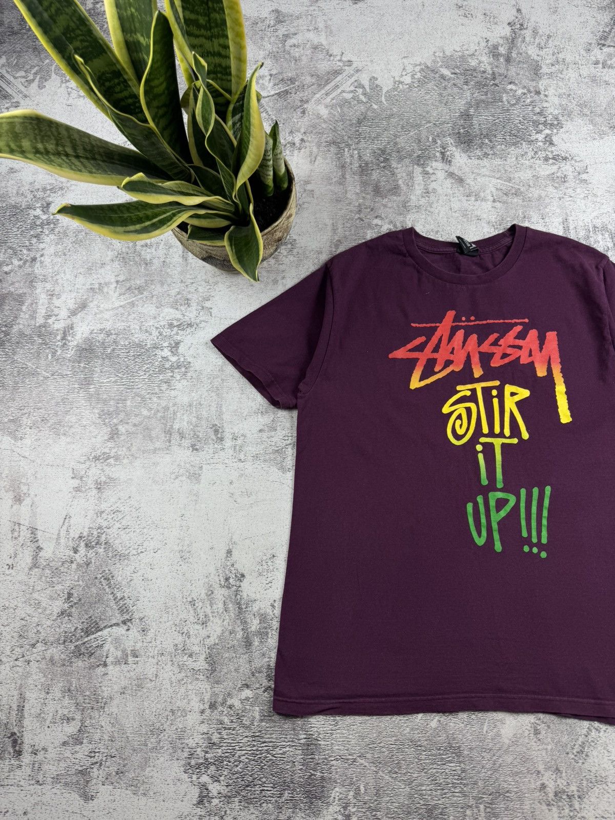 Stussy STUSSY Stir It Up! Cherry Logo Red Mexico USA Rap 90S Hip Hop T Shirt Tee Jersey Size US M / EU 48-50 / 2 - 2 Thumbnail