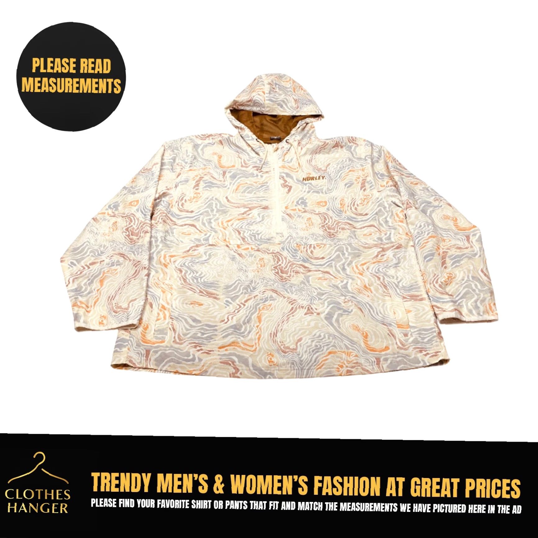 Hurley HURLEY Windbreaker Offshore Anorak Barely Bone Size 2XL Lightweight Printed Size US XXL / EU 58 / 5 - 2 Thumbnail