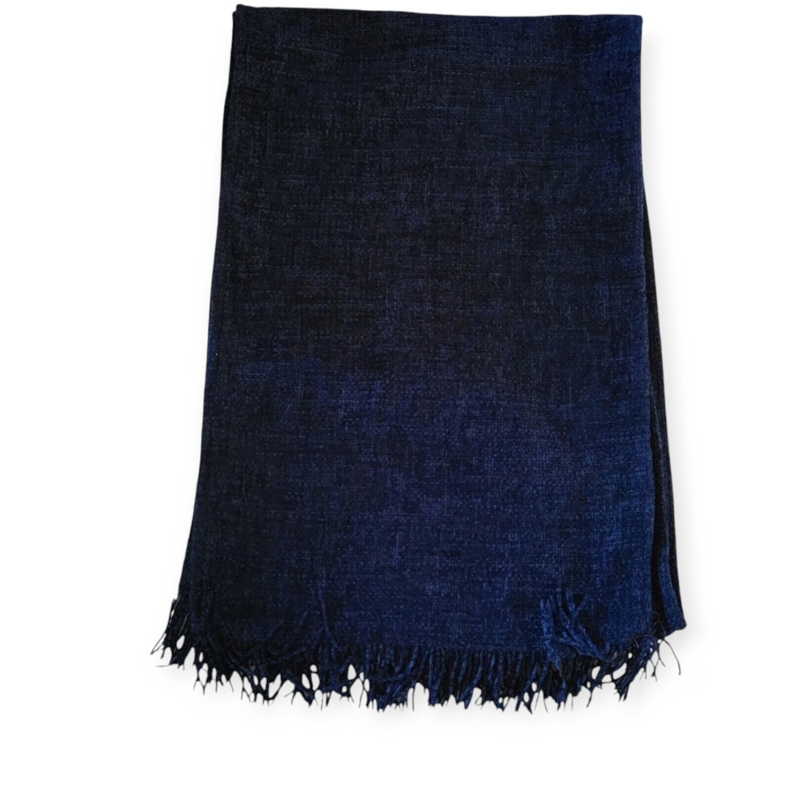 Other Weave Of The Irish Scarf Handcrafted Blue W/ Fringe Ireland Size ONE SIZE - 6 Thumbnail