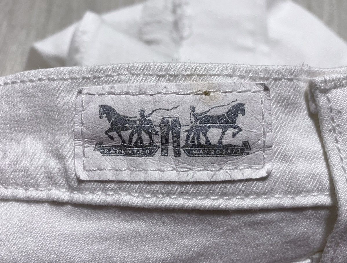 Levi's Vintage Clothing Levi’s 524 Skinny Strip Stitched Torn Distressed Jeans Denim Size 29" - 20 Thumbnail