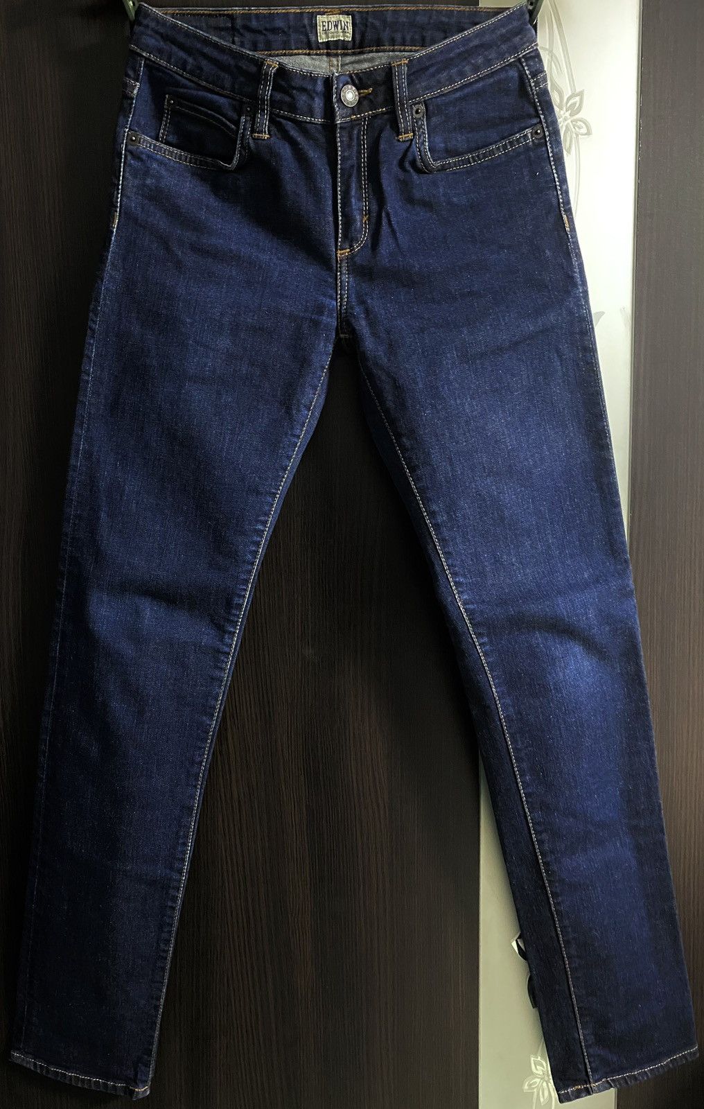 Edwin Womens Edwin Sally Pant Navy Jeans Denim Japanese Streetwear Size 27" / US 4 / IT 40 - 4 Thumbnail