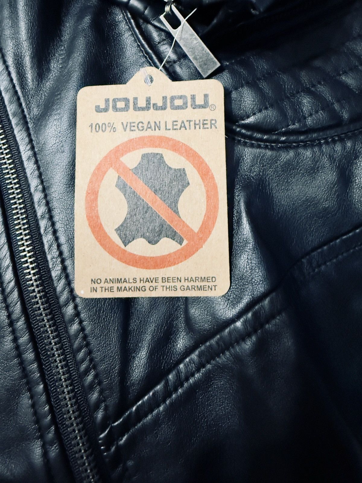 Other JOUJOU Black Vegan Leather Moto Jacket – Plus Size 3X – NWT Size 3XL / US 20-22 - 10 Thumbnail