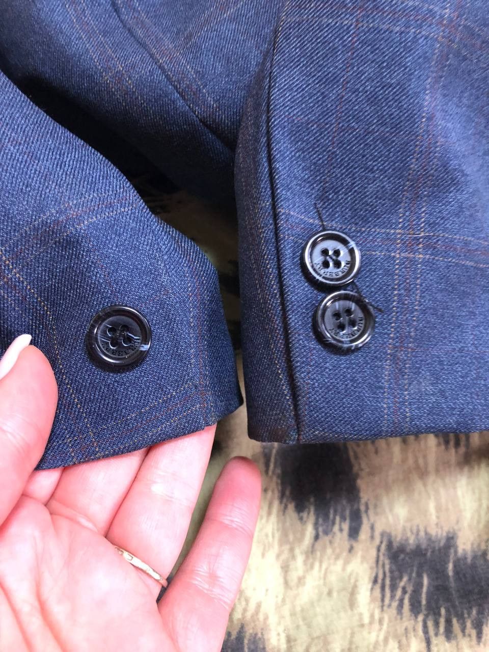 Burberry Burberry Blazer Two Button 100% Wool Sport Coat Mens Size 44L - 10 Thumbnail
