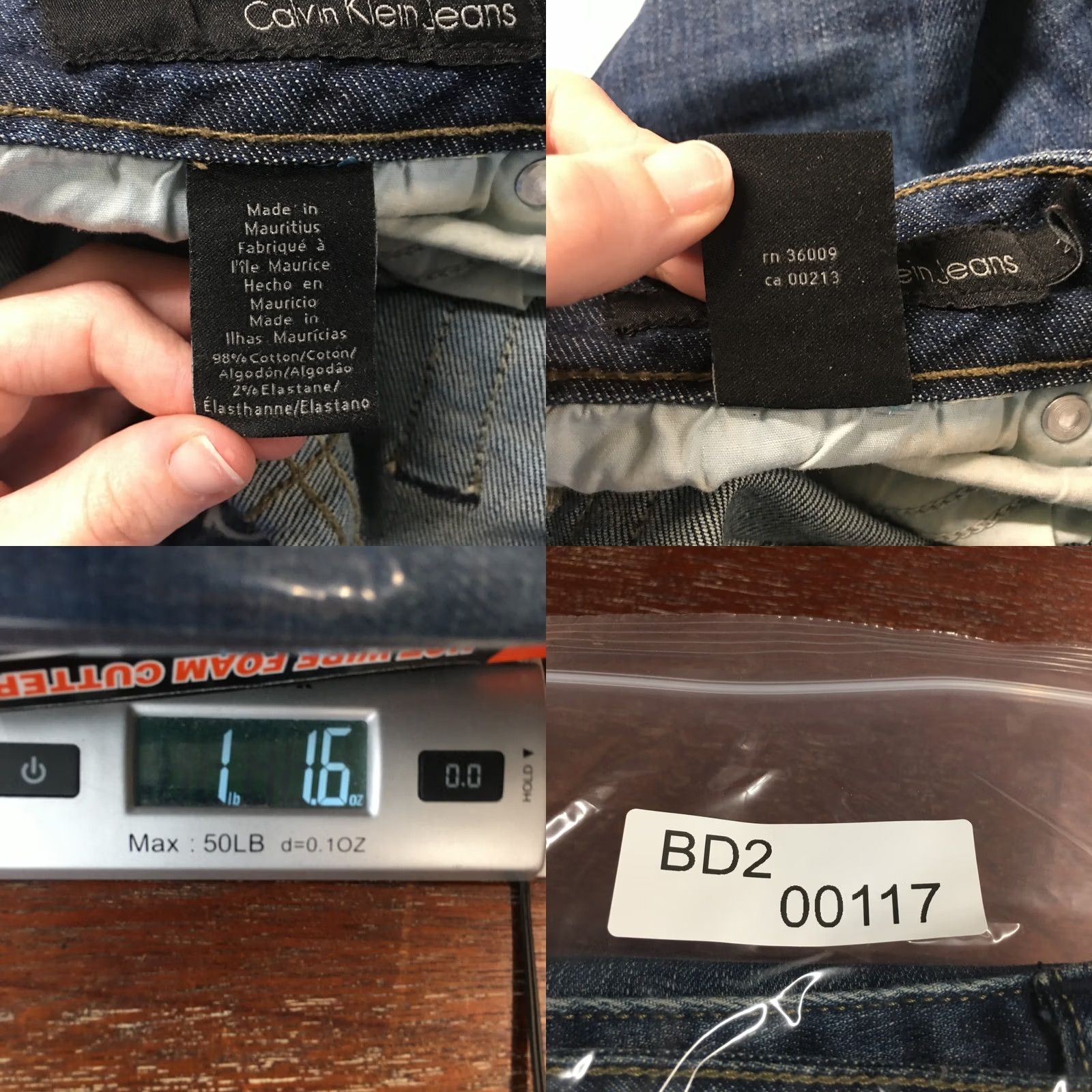 Calvin Klein Calvin Klein Jeans Bootcut Womens 27 Regular Blue Denim Zip Pants 5-Pocket Classic Modern California CK Size 27" / US 4 / IT 40 - 11 Thumbnail