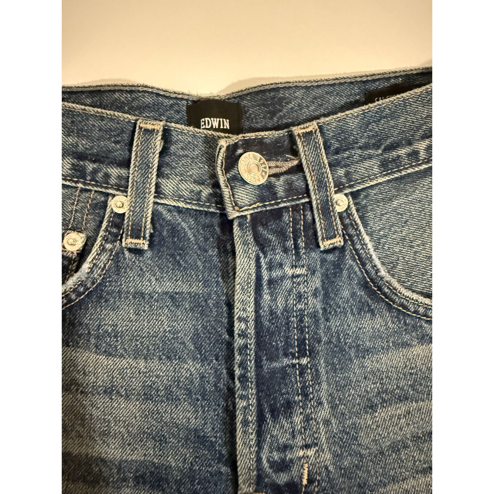 Edwin $138 New Edwin Cai Cut off Denim Shorts - Chance - 25 Size 25" / US 0 / IT 36 - 4 Thumbnail