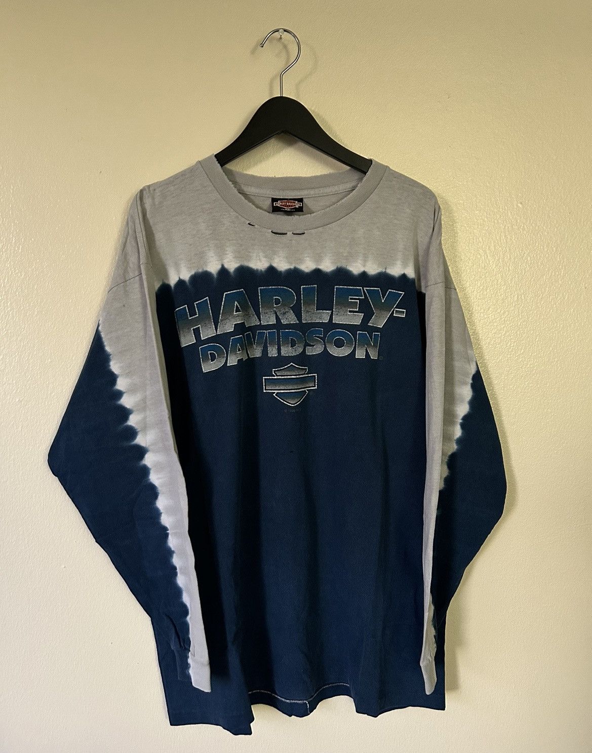 Harley Davidson Vintage Tie Dye Harley Davidson Longsleeve Size US XL / EU 56 / 4 - 1 Thumbnail