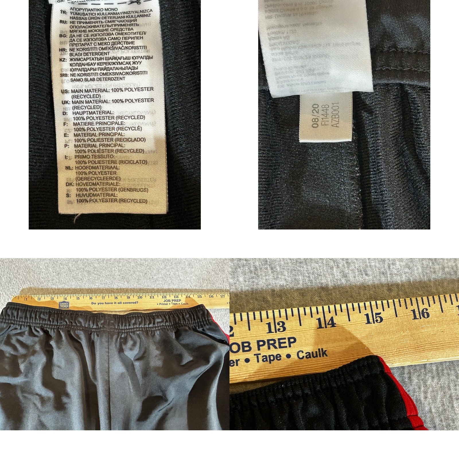 Adidas Adidas Pants Mens XL Black Track Athletic Training Gym Warm Up Running Tricot Size US 36 / EU 52 - 8 Thumbnail