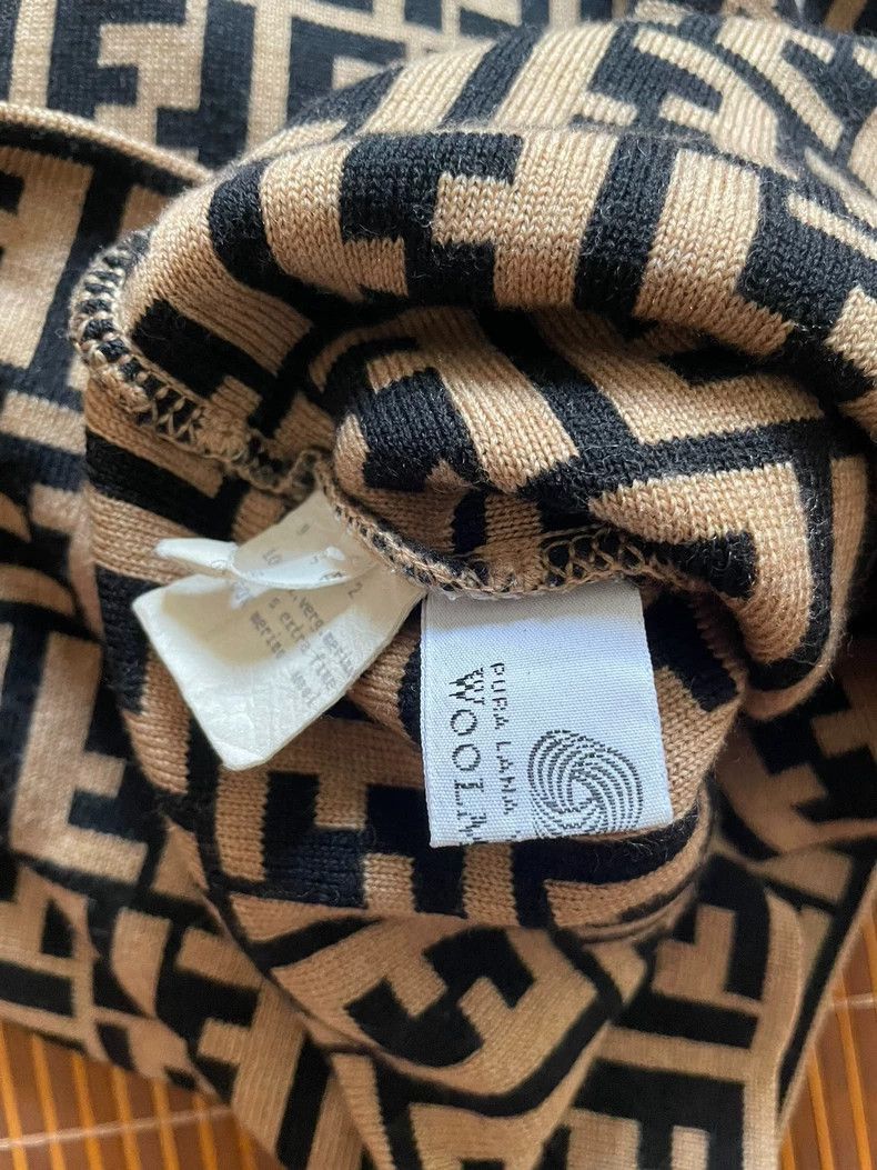 Fendi Fendi FF Pattern Knit Sweater-2508 Size US XL / EU 56 / 4 - 6 Thumbnail