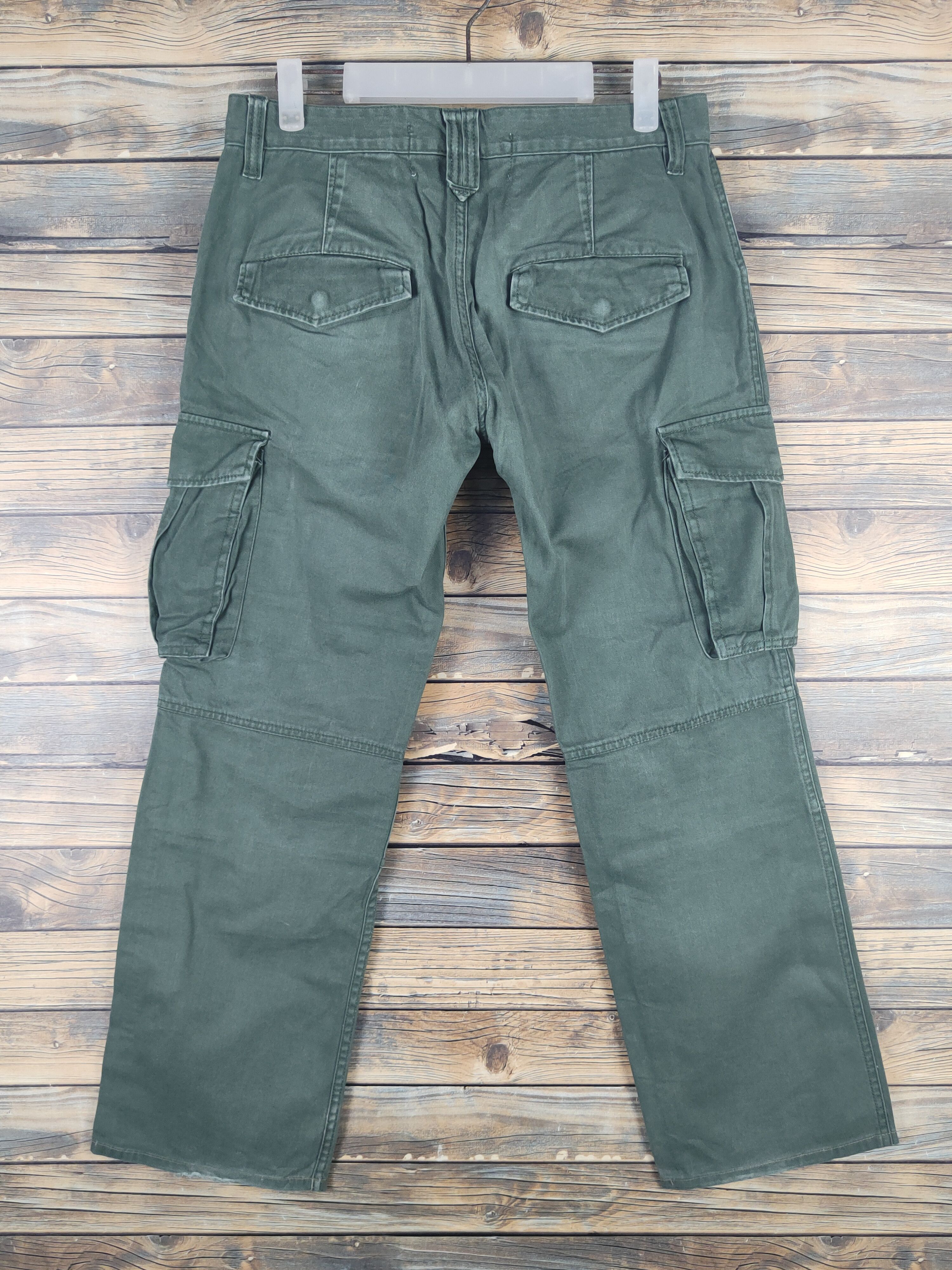 Japanese Brand DL Japanese Brand Green Multipocket Cargo Pants #1582 Size US 31 - 7 Thumbnail