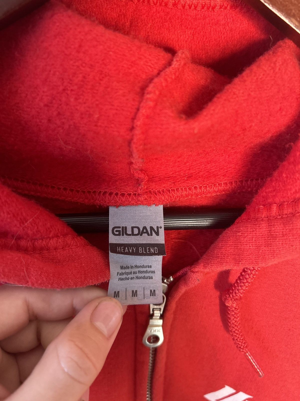 Vintage Vintage Red Zip-Up Hoodie Size US M / EU 48-50 / 2 - 3 Thumbnail