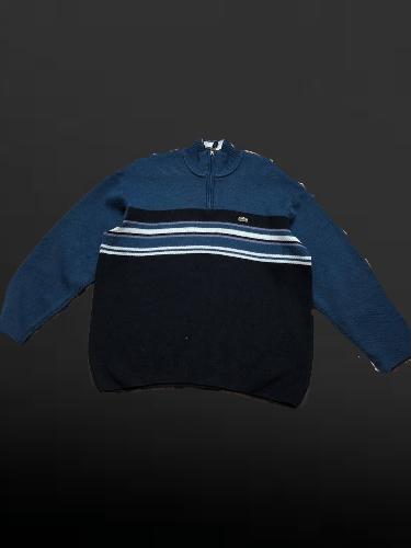 Lacoste Lacoste Long Sleeve STRIPED Sweater Logo Size US XXL / EU 58 / 5 - 1 Thumbnail