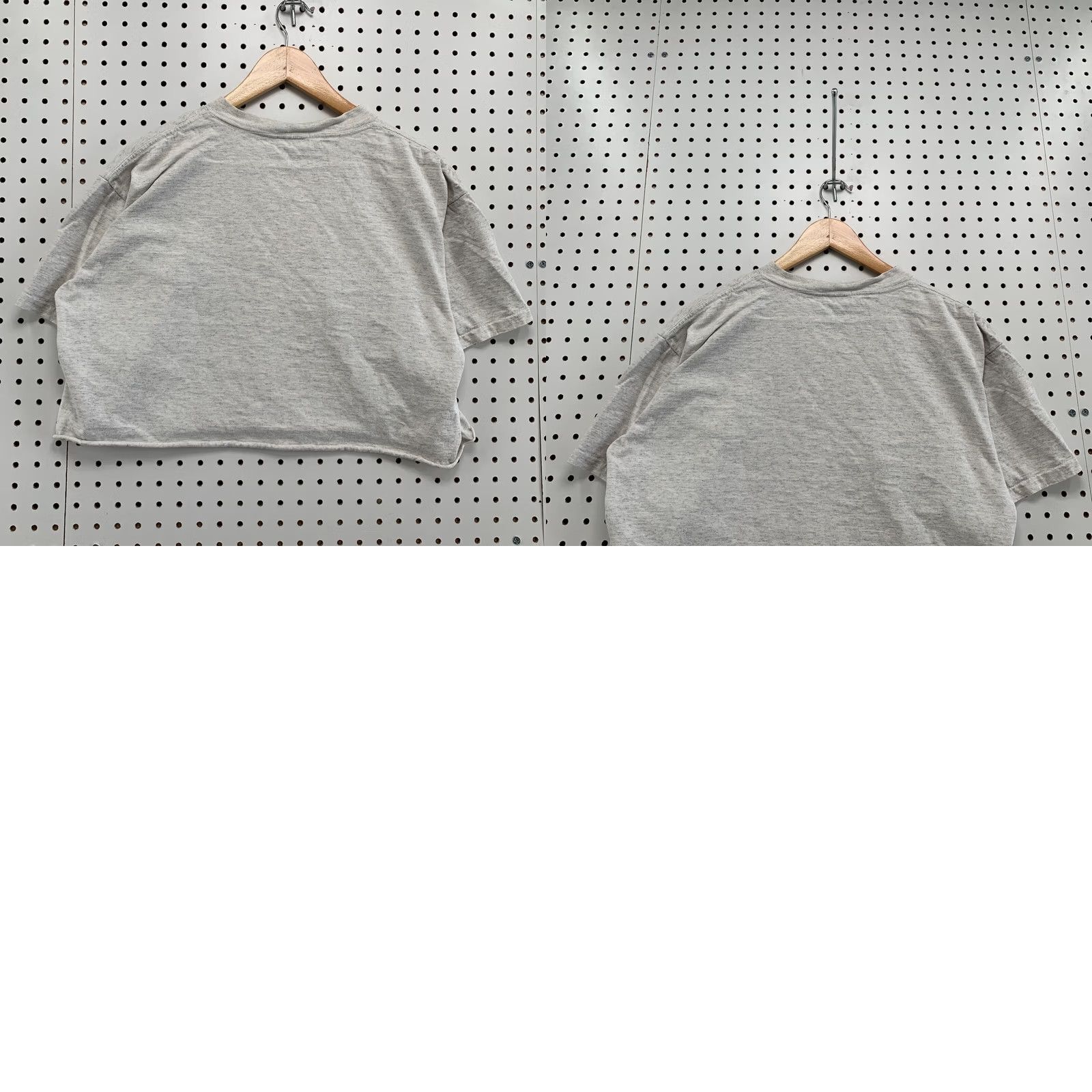Vintage VINTAGE pi phi Cropped Shirt Womens L Short Sleeve Crew Neck 90s University Gray Oneita T-Shirt Size L / US 10 / IT 46 - 9 Thumbnail