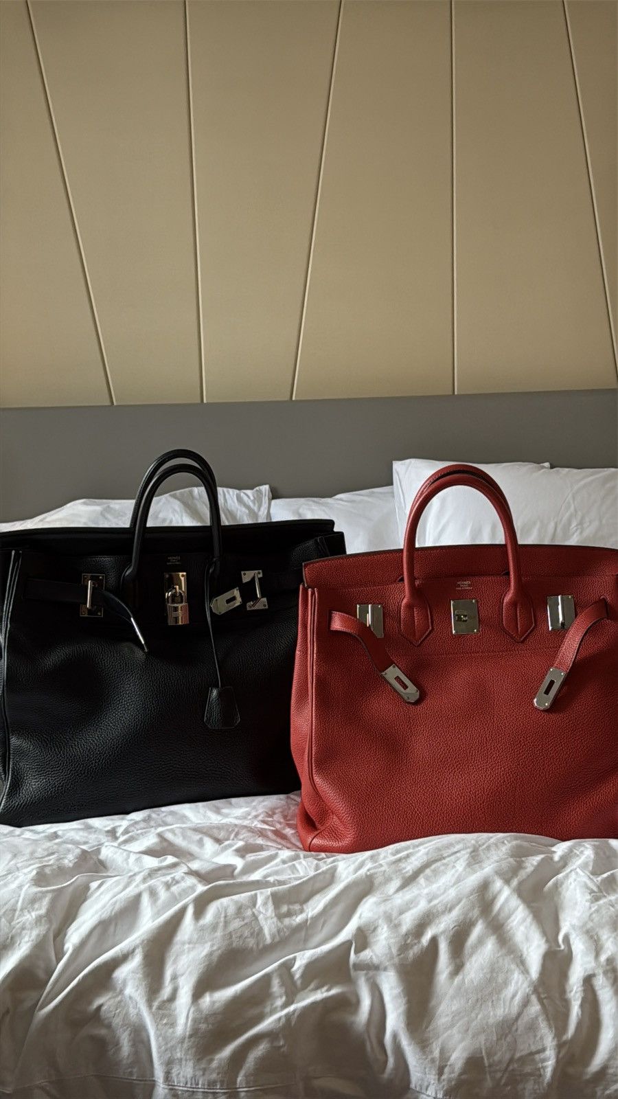 Hermes Hermès Birkin HAC 40 Togo Leather palladium Travel Bag Size ONE SIZE - 12 Thumbnail