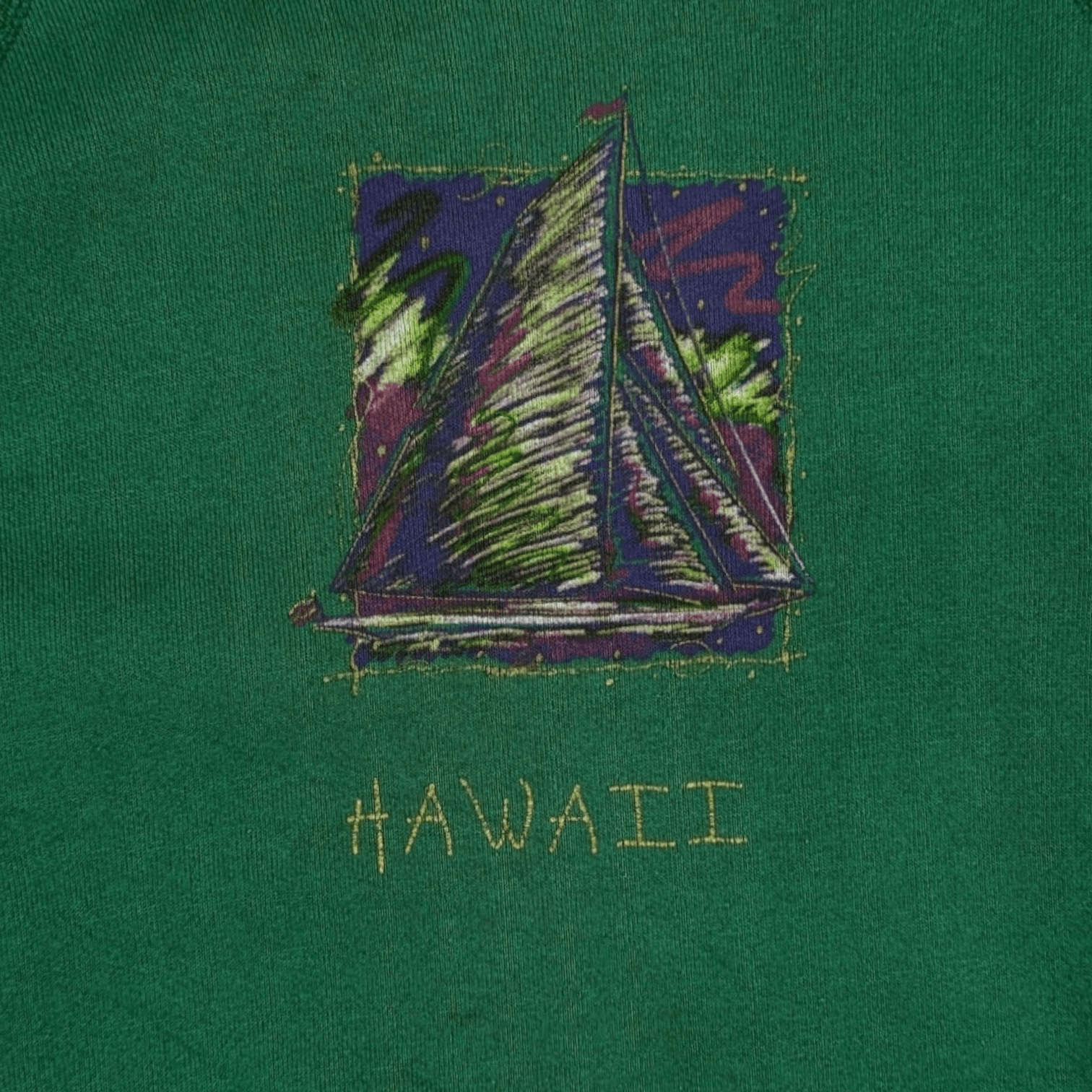 Hanes Vintage HANES Hawaii Made In USA Jumper Sweatshirt Size S / US 4 / IT 40 - 5 Thumbnail