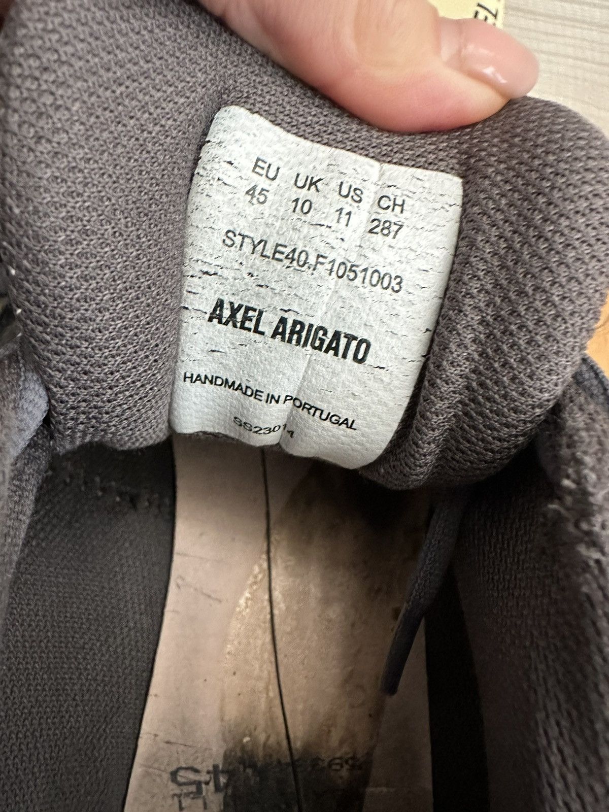 Axel Arigato Axel Arigato Marathon Runner Shoes Grey/ Black Size 11 Size US 11 / EU 44 - 5 Thumbnail