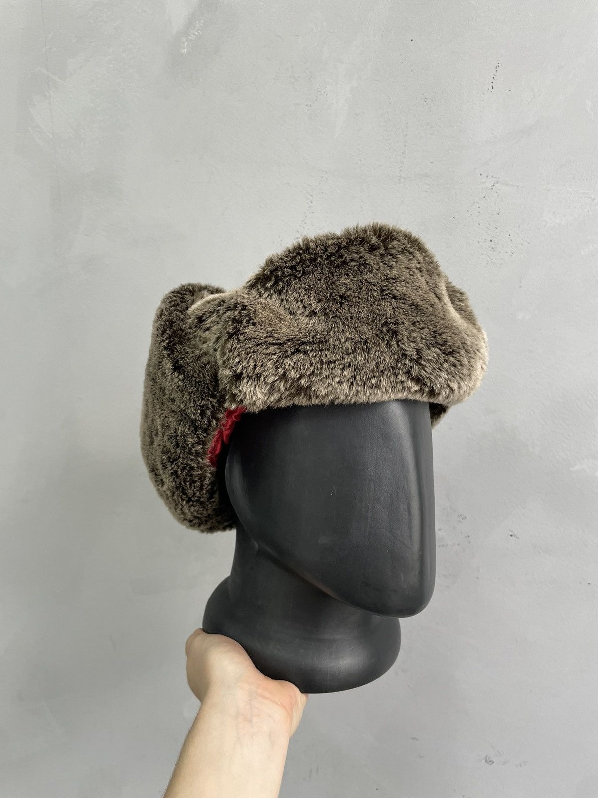 Hysteric Glamour Rare y2k fir fuzzy hysteric glamour hat cap Ushanka Size ONE SIZE - 11 Thumbnail