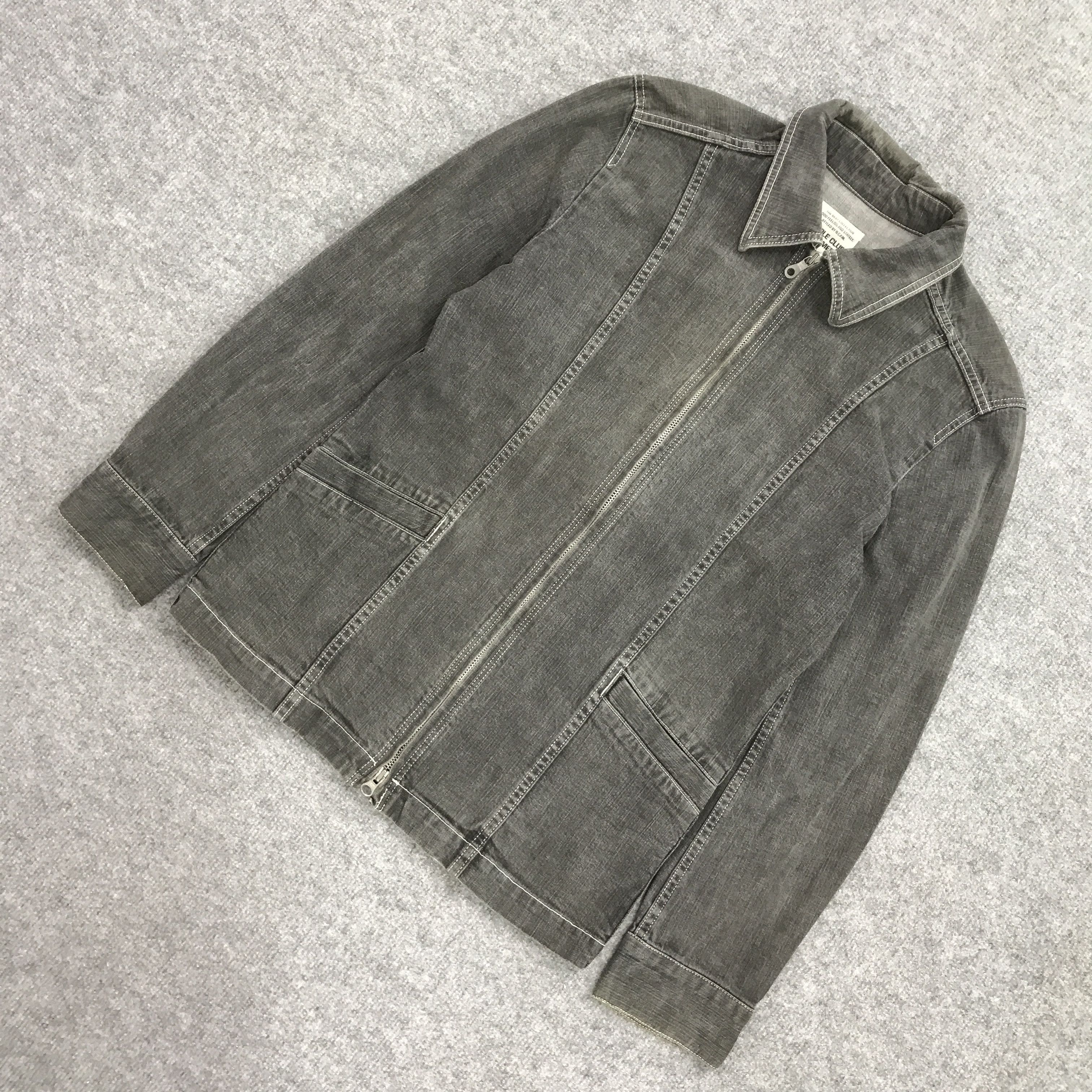 Japanese Brand × Nicole Club NICOLE CLUB FOR MEN UP ZIPPER BLACK FADED STYLE JACKET Size US S / EU 44-46 / 1 - 1 Thumbnail