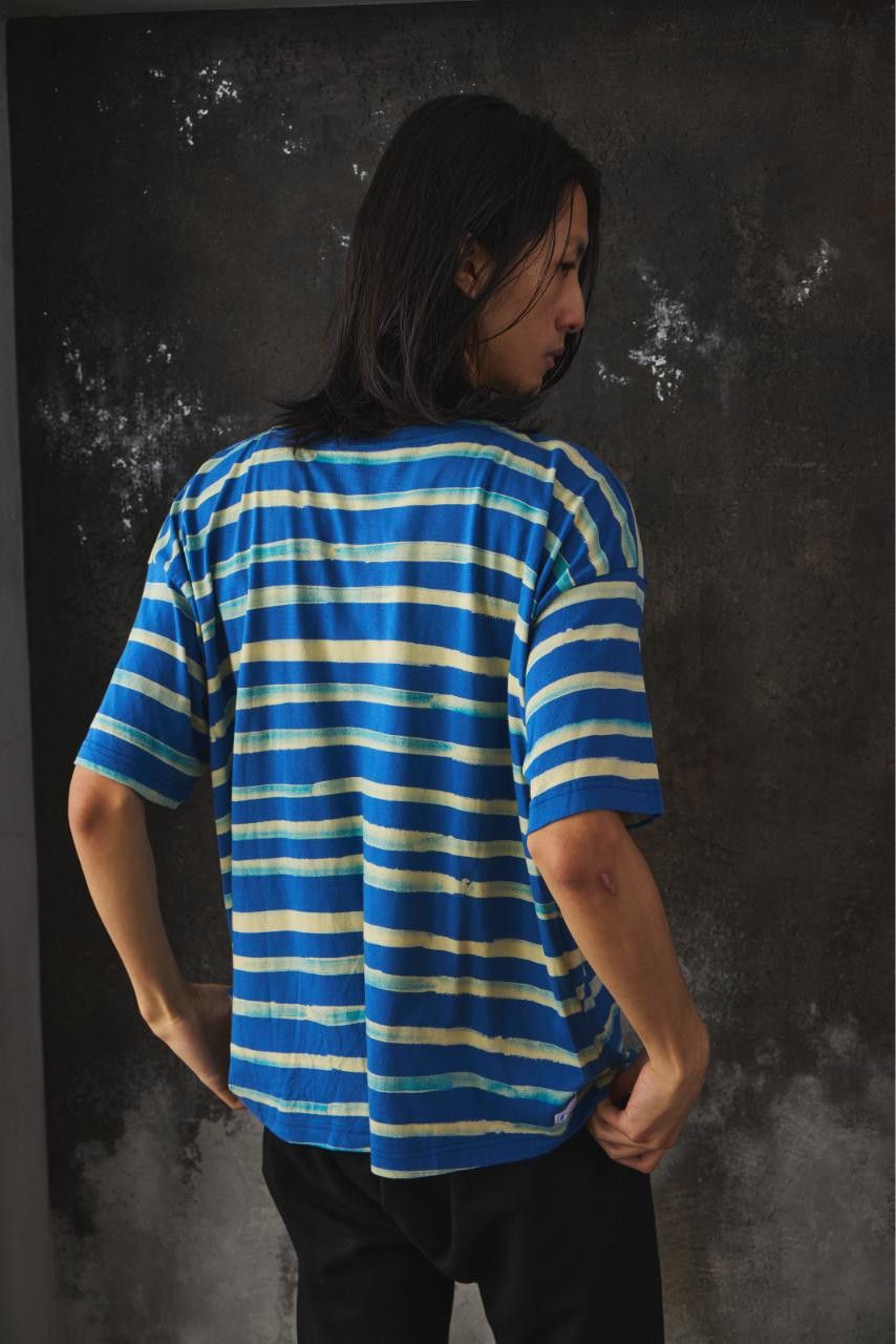 Porter Classic Porter Classic ARTIST BORDER T-SHIRT Blue Size US XL / EU 56 / 4 - 4 Thumbnail