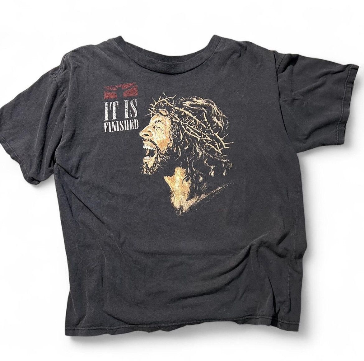 Vintage Vintage 90s Jesus Tee Size US XL / EU 56 / 4 - 1 Thumbnail