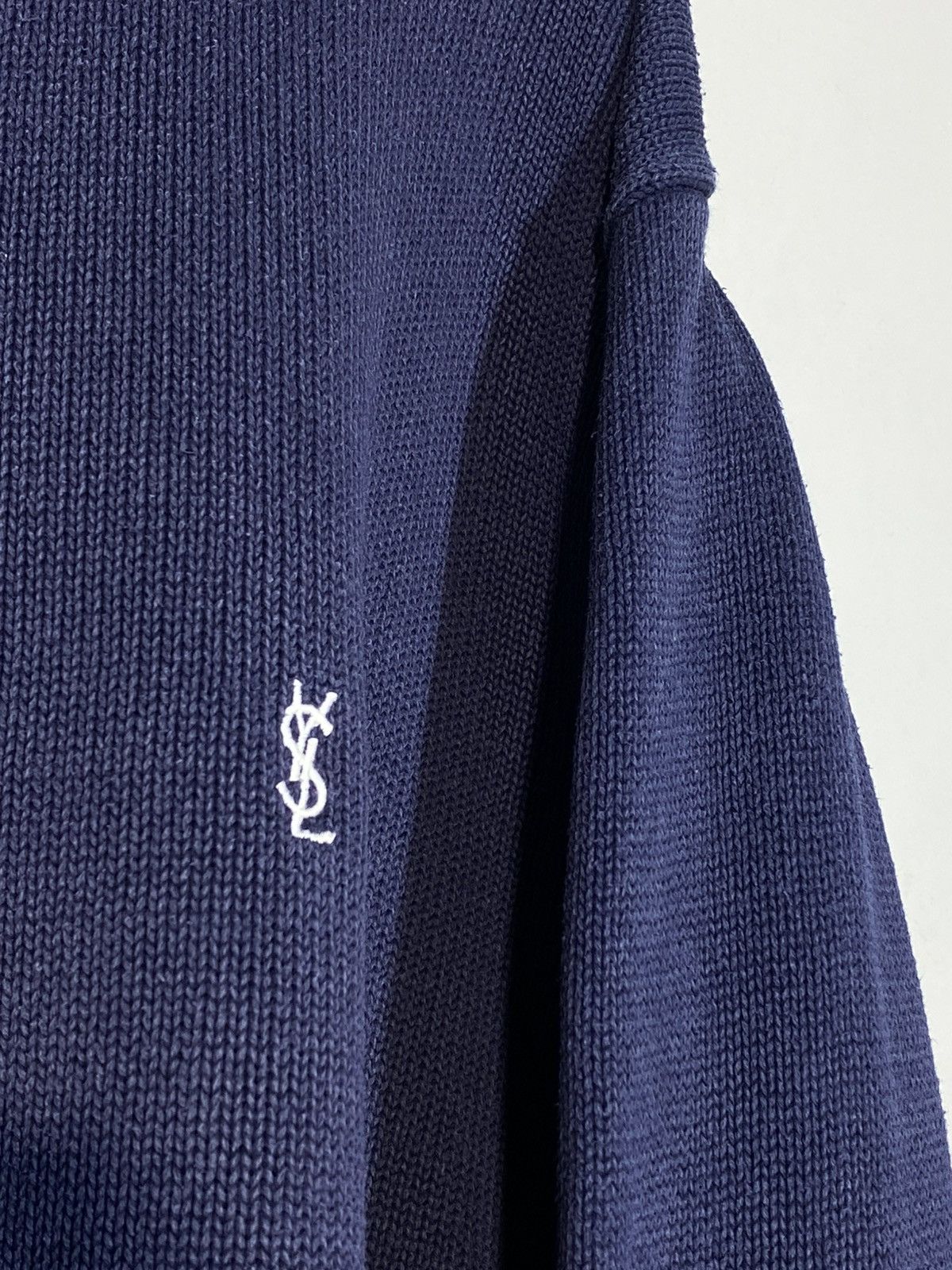 Yves Saint Laurent Vintage YSL Yves Saint Laurent Knit Full Zip Sweater Retro Size US XXL / EU 58 / 5 - 4 Thumbnail