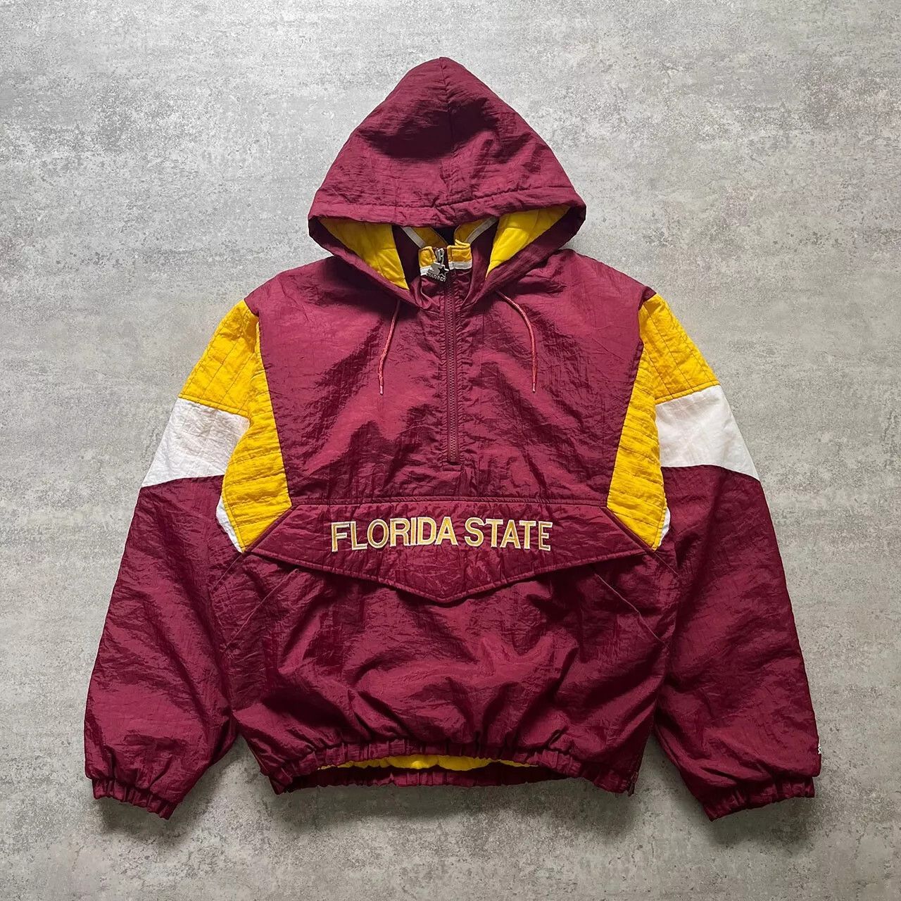 NCAA × Starter × Vintage VTG 90s FLORIDA SATATE SEMINOLES FSU PUFFER JACKET PULLOVER Size US L / EU 52-54 / 3 - 2 Thumbnail