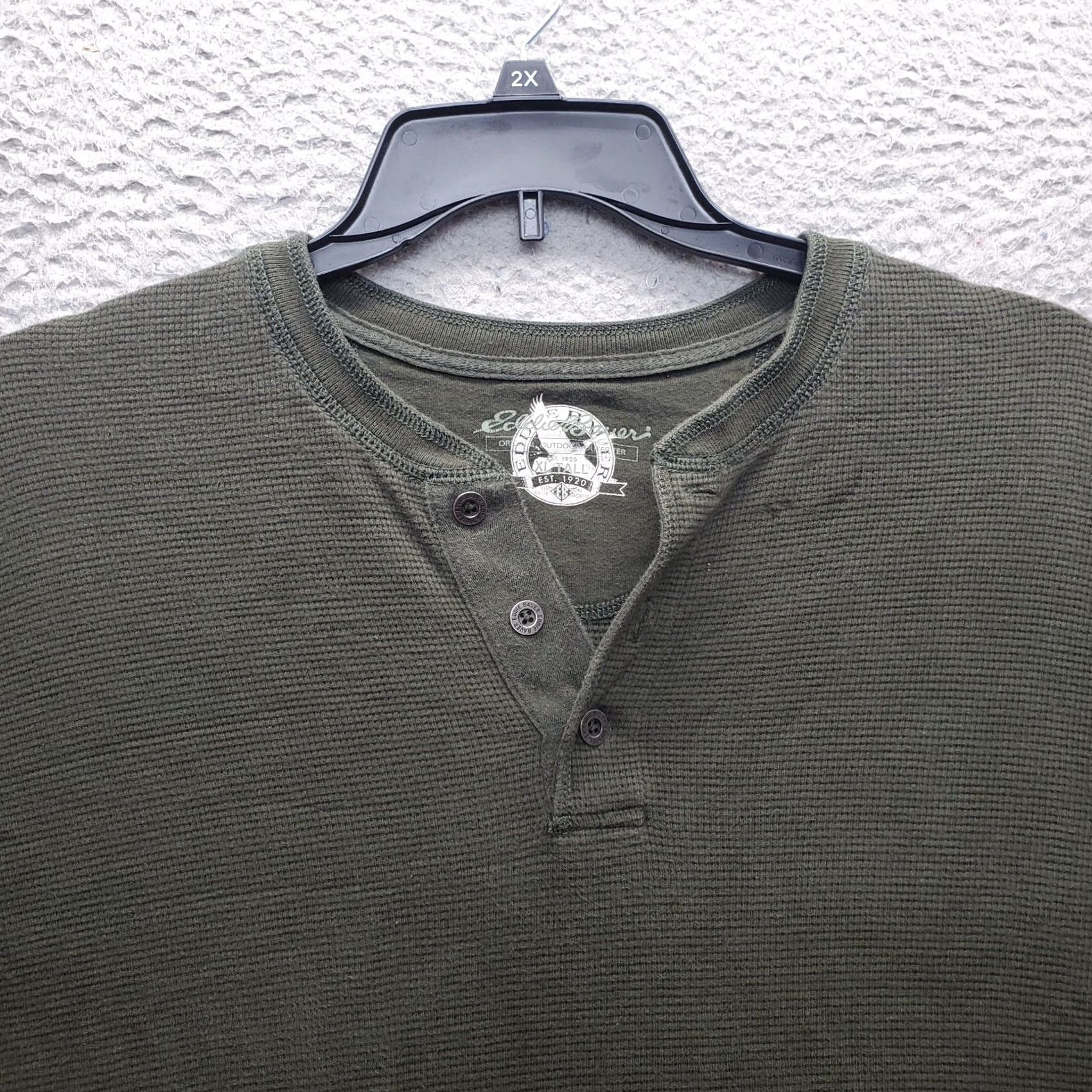Eddie Bauer Eddie Bauer Henley Shirt Mens XL Tall Green Knit Original Outdoor Outfitter Shirt Mens XL Tall Green Knit Henley Size US XL / EU 56 / 4 - 5 Thumbnail