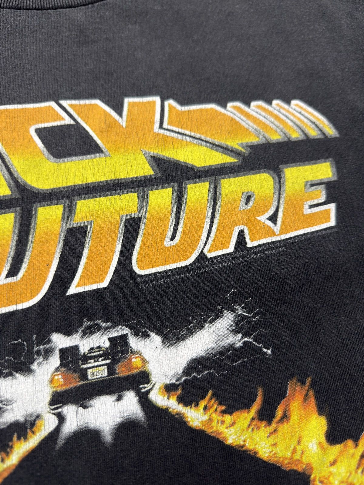 Vintage Vintage 90s Back To The Future Delorean Movie T-Shirt Faded Size US M / EU 48-50 / 2 - 5 Thumbnail