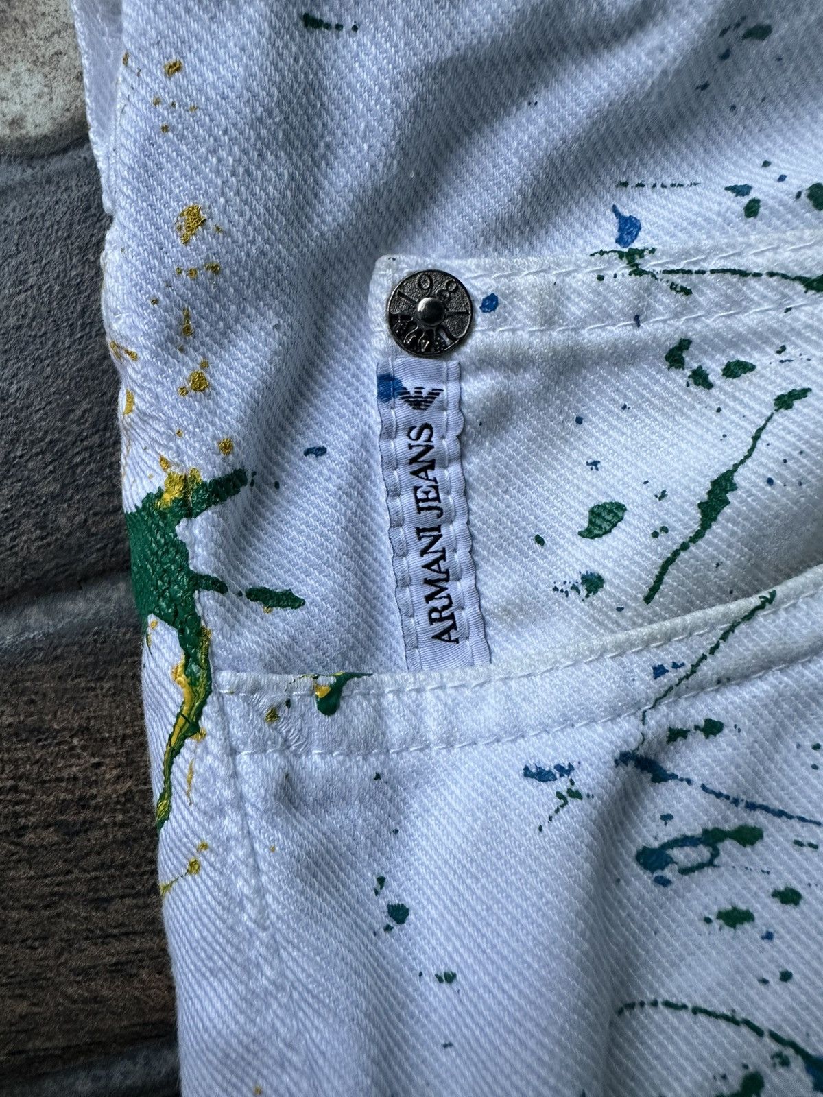 Armani Exchange Armani Jeans Extra Slim J10 Painy Splatter Size US 31 - 14 Thumbnail