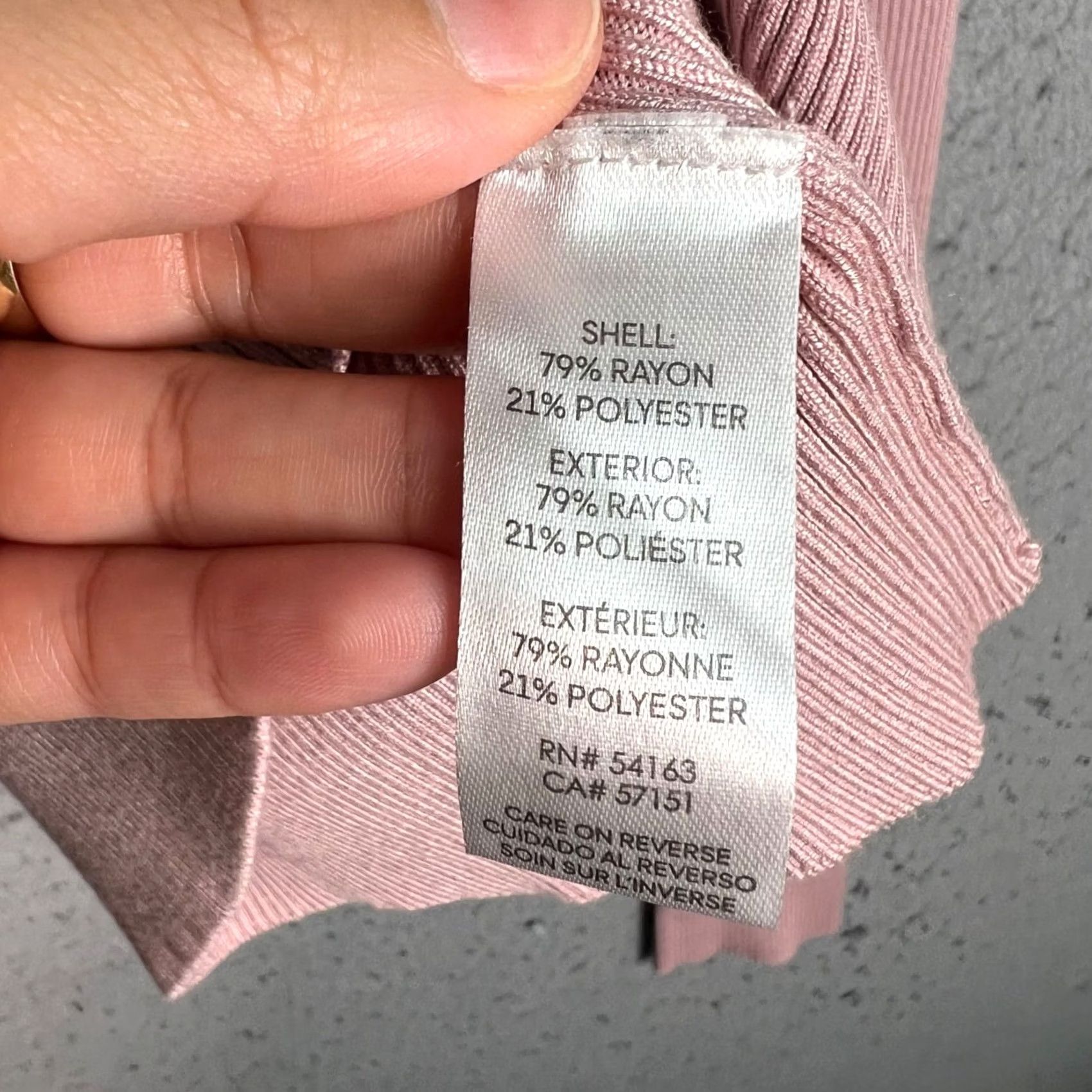 Vintage Calvin Klein Jeans Womens XS Pink Ribbed Mock Neck Top Blouse Long Sleeve Pullover Mock Neck Shirt Size XS / US 0-2 / IT 36-38 - 4 Thumbnail